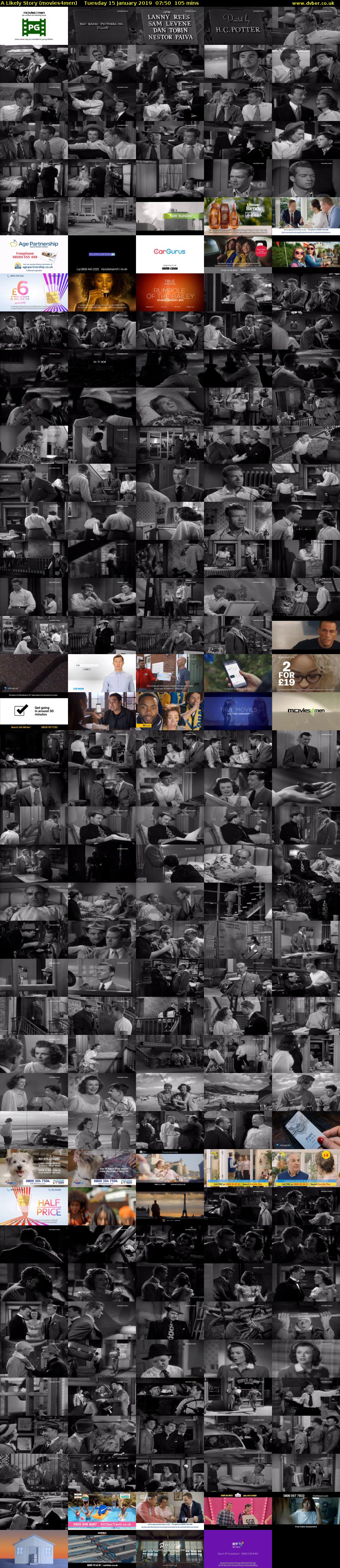 A Likely Story (movies4men) Tuesday 15 January 2019 07:50 - 09:35