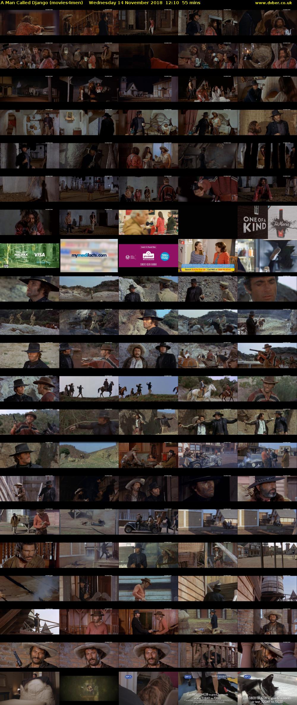 A Man Called Django (movies4men) Wednesday 14 November 2018 12:10 - 13:05