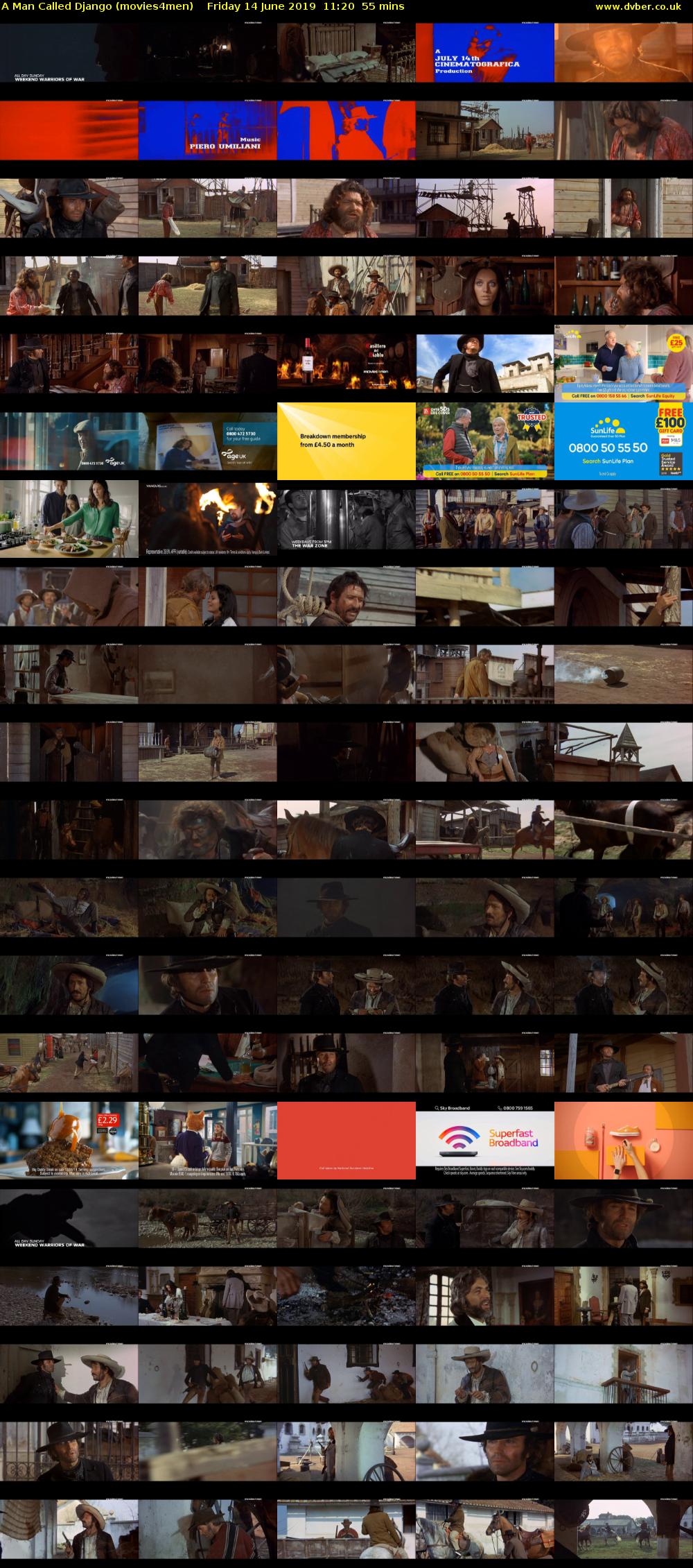 A Man Called Django (movies4men) Friday 14 June 2019 11:20 - 12:15