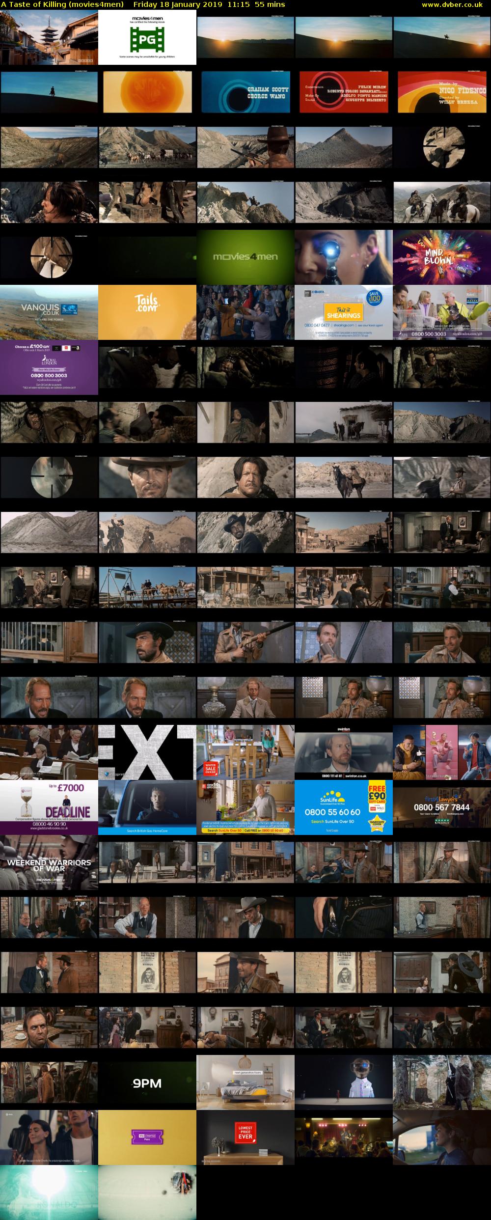 A Taste of Killing (movies4men) Friday 18 January 2019 11:15 - 12:10