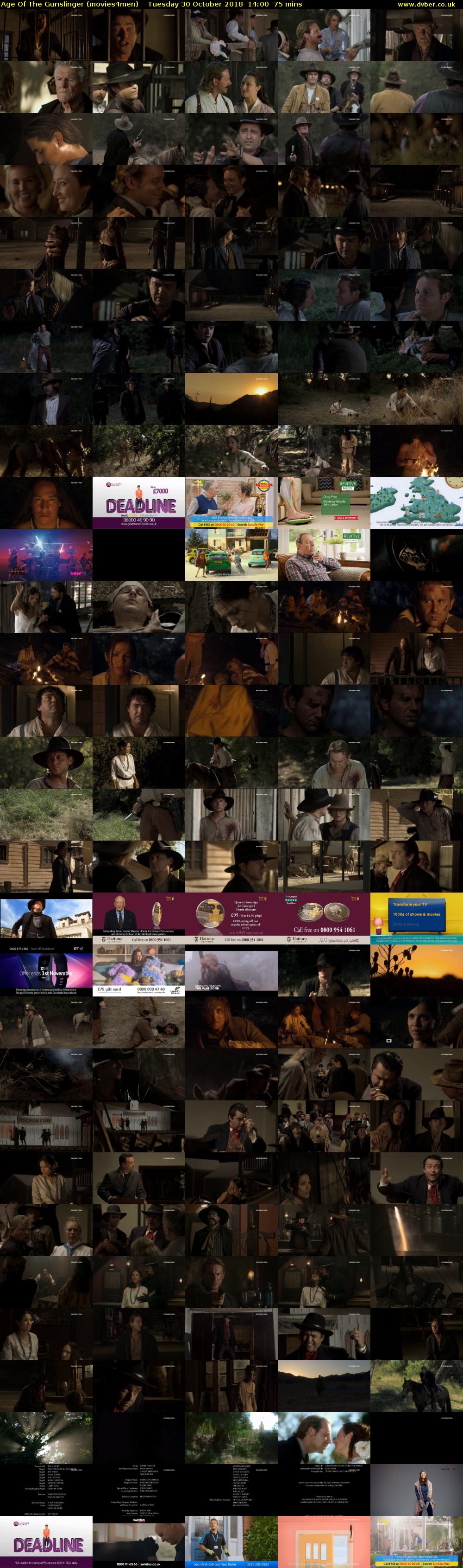 Age Of The Gunslinger (movies4men) Tuesday 30 October 2018 14:00 - 15:15