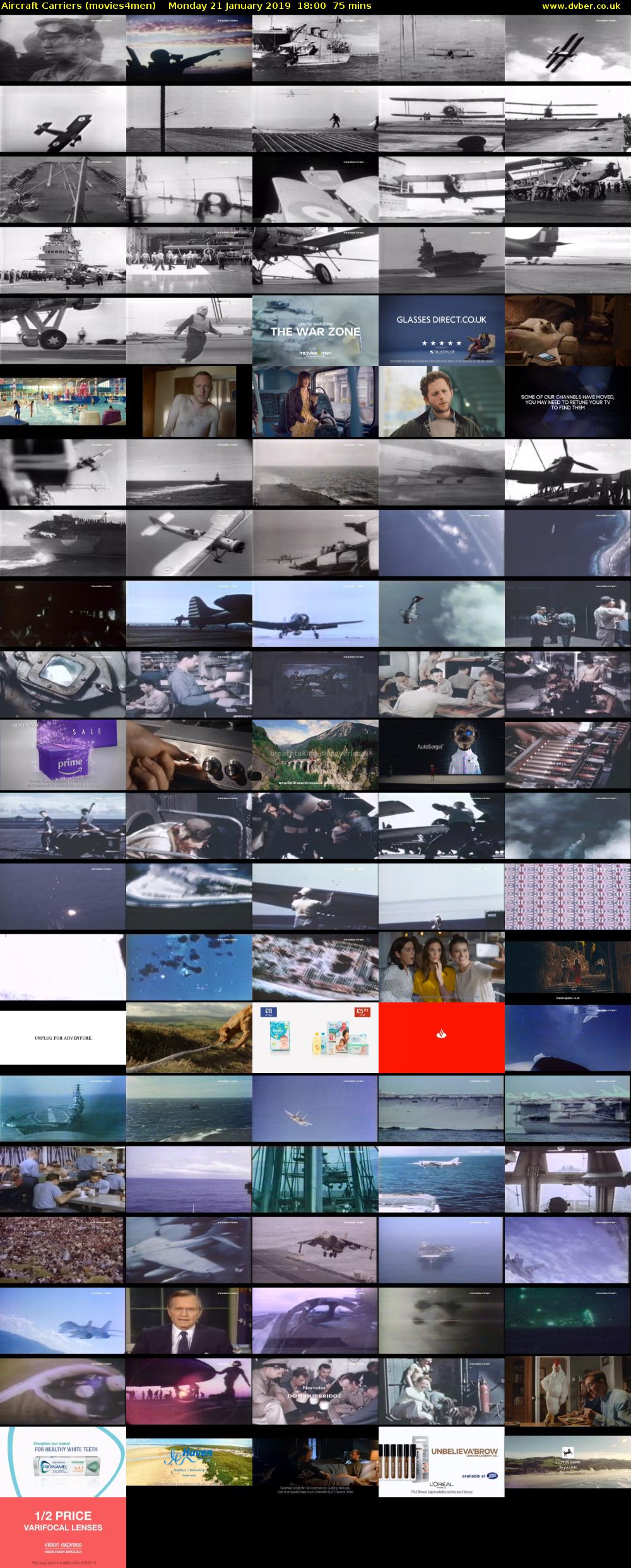 Aircraft Carriers (movies4men) Monday 21 January 2019 18:00 - 19:15