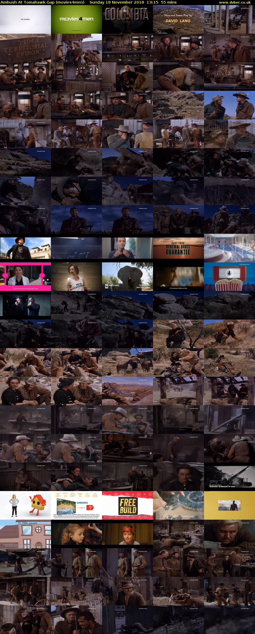 Ambush At Tomahawk Gap (movies4men) Sunday 18 November 2018 13:15 - 14:10