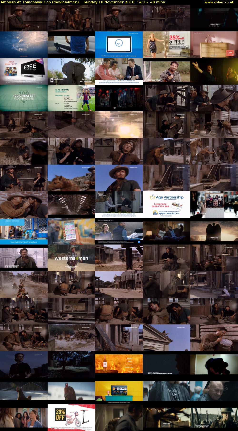 Ambush At Tomahawk Gap (movies4men) Sunday 18 November 2018 14:15 - 14:55