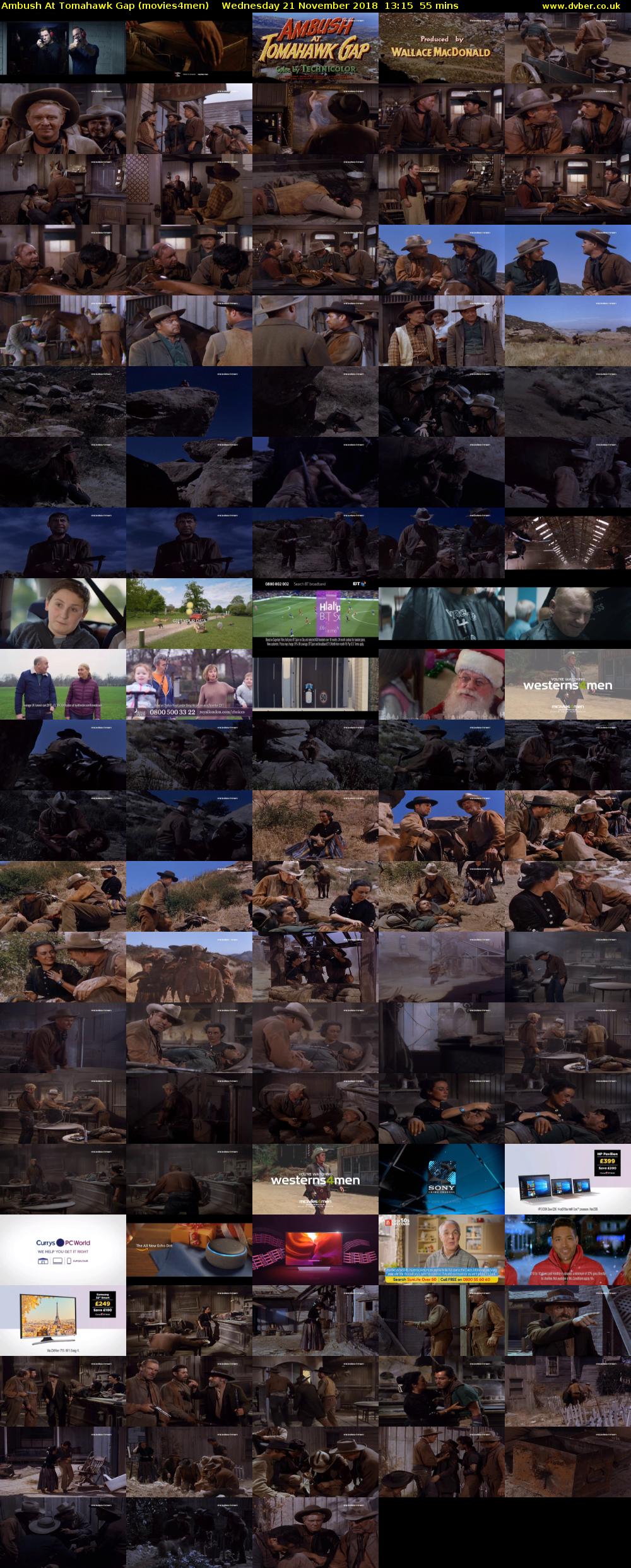 Ambush At Tomahawk Gap (movies4men) Wednesday 21 November 2018 13:15 - 14:10