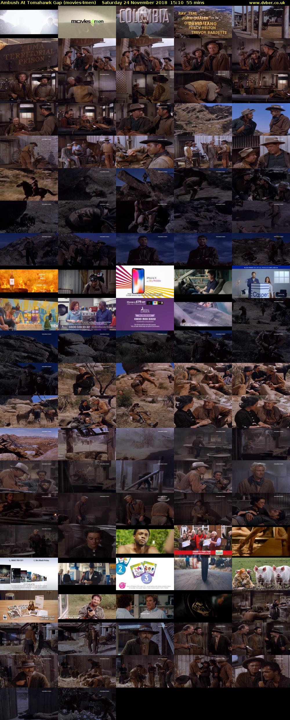 Ambush At Tomahawk Gap (movies4men) Saturday 24 November 2018 15:10 - 16:05