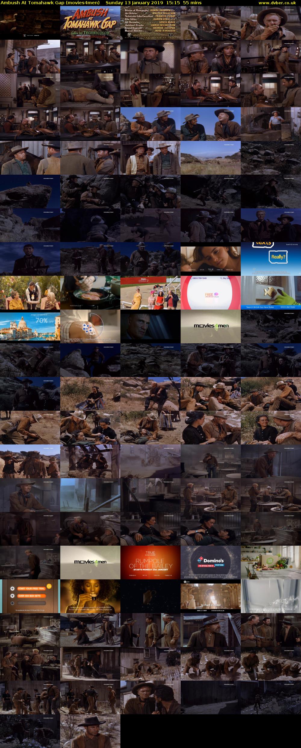 Ambush At Tomahawk Gap (movies4men) Sunday 13 January 2019 15:15 - 16:10