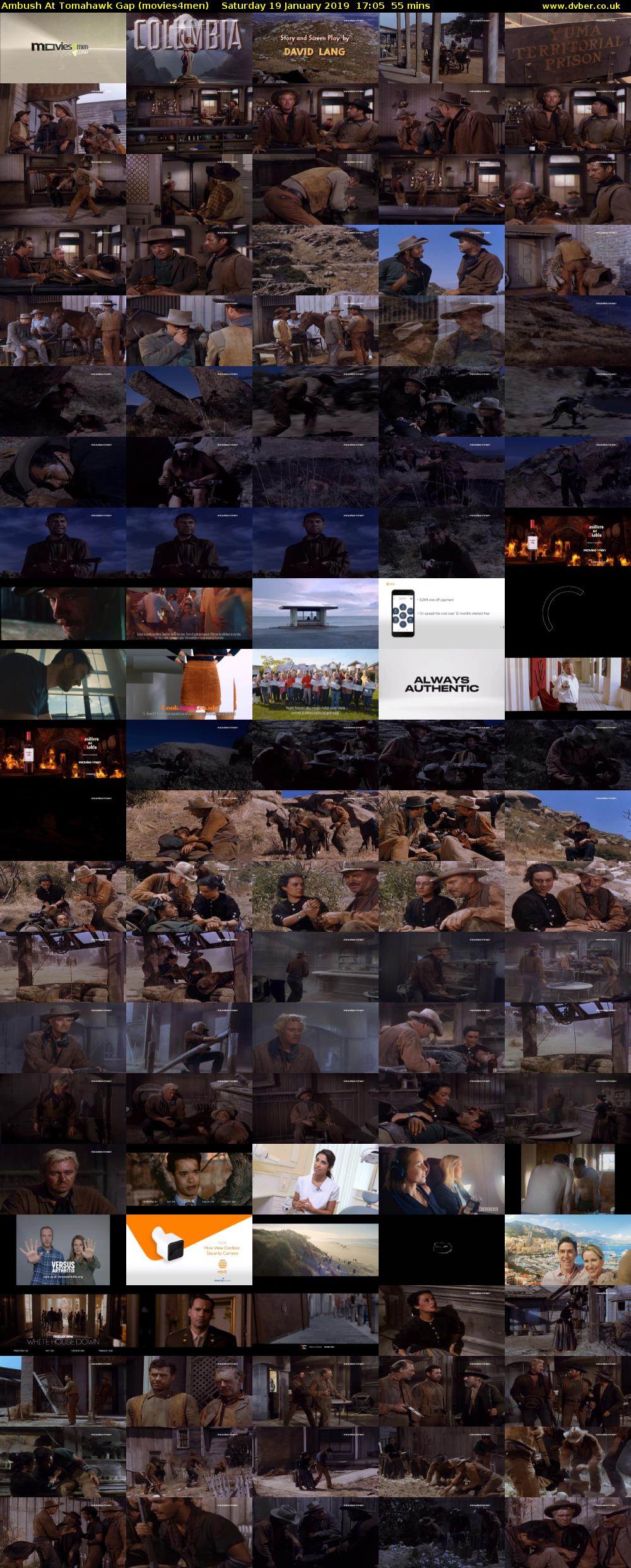 Ambush At Tomahawk Gap (movies4men) Saturday 19 January 2019 17:05 - 18:00