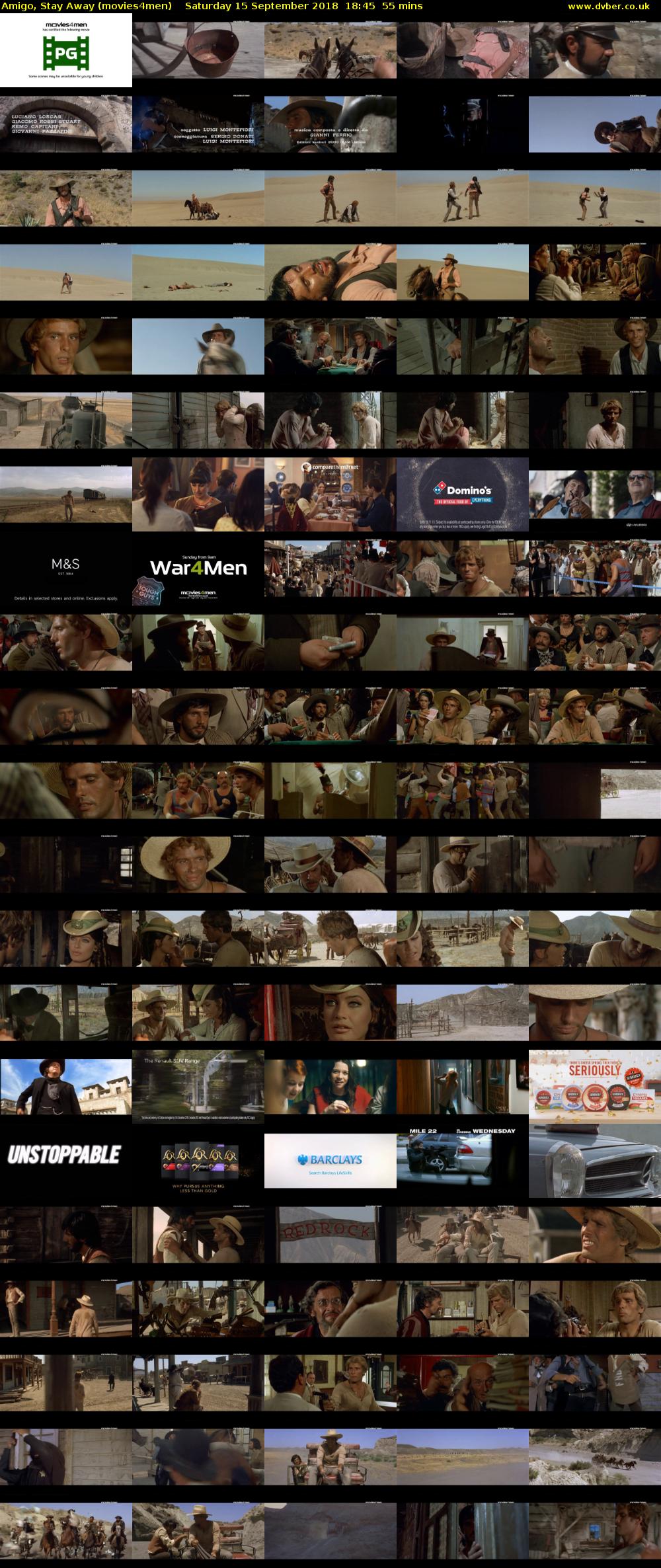 Amigo, Stay Away (movies4men) Saturday 15 September 2018 18:45 - 19:40
