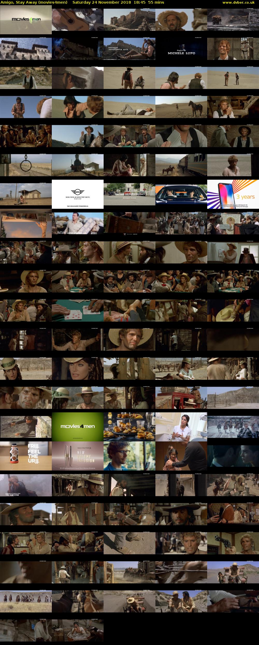 Amigo, Stay Away (movies4men) Saturday 24 November 2018 18:45 - 19:40