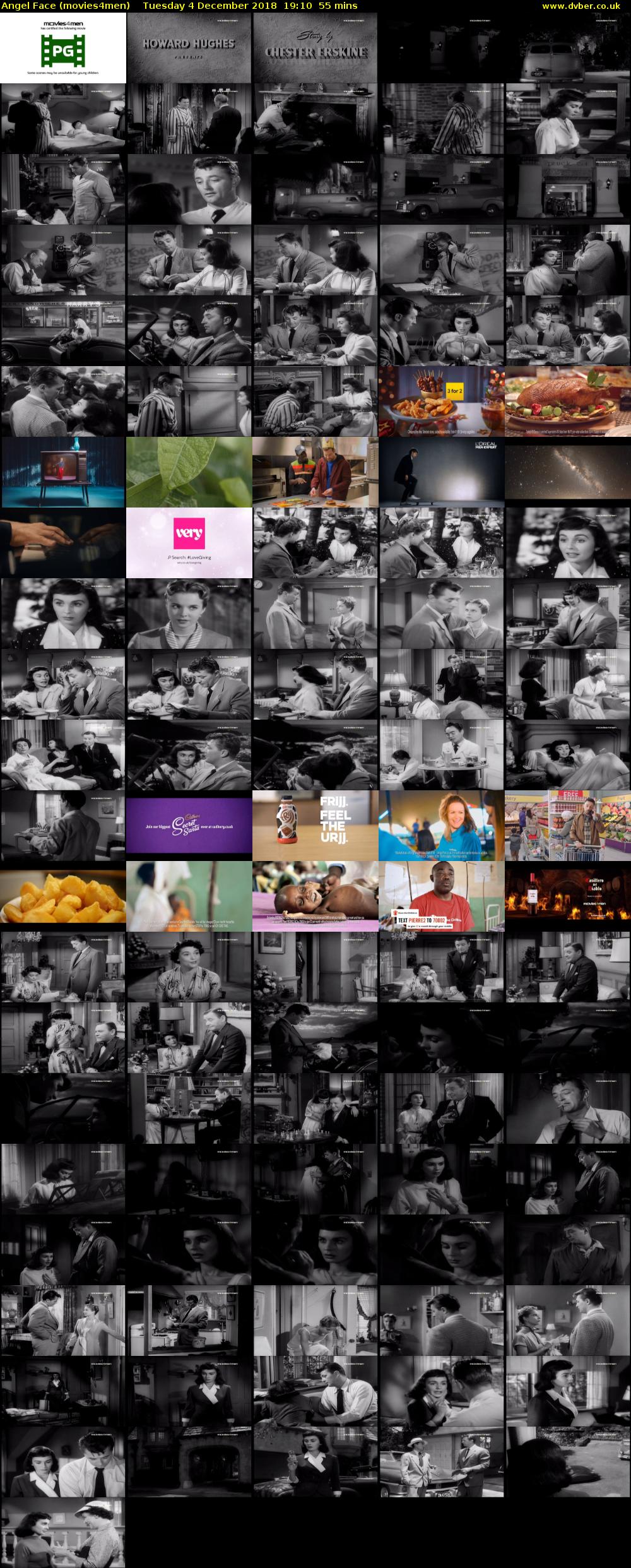 Angel Face (movies4men) Tuesday 4 December 2018 19:10 - 20:05