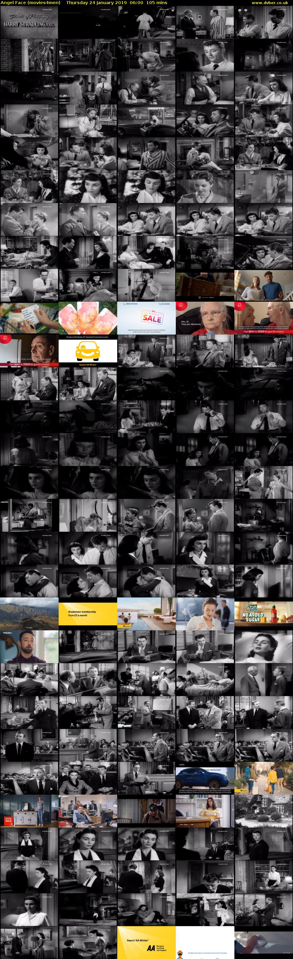 Angel Face (movies4men) Thursday 24 January 2019 06:00 - 07:45