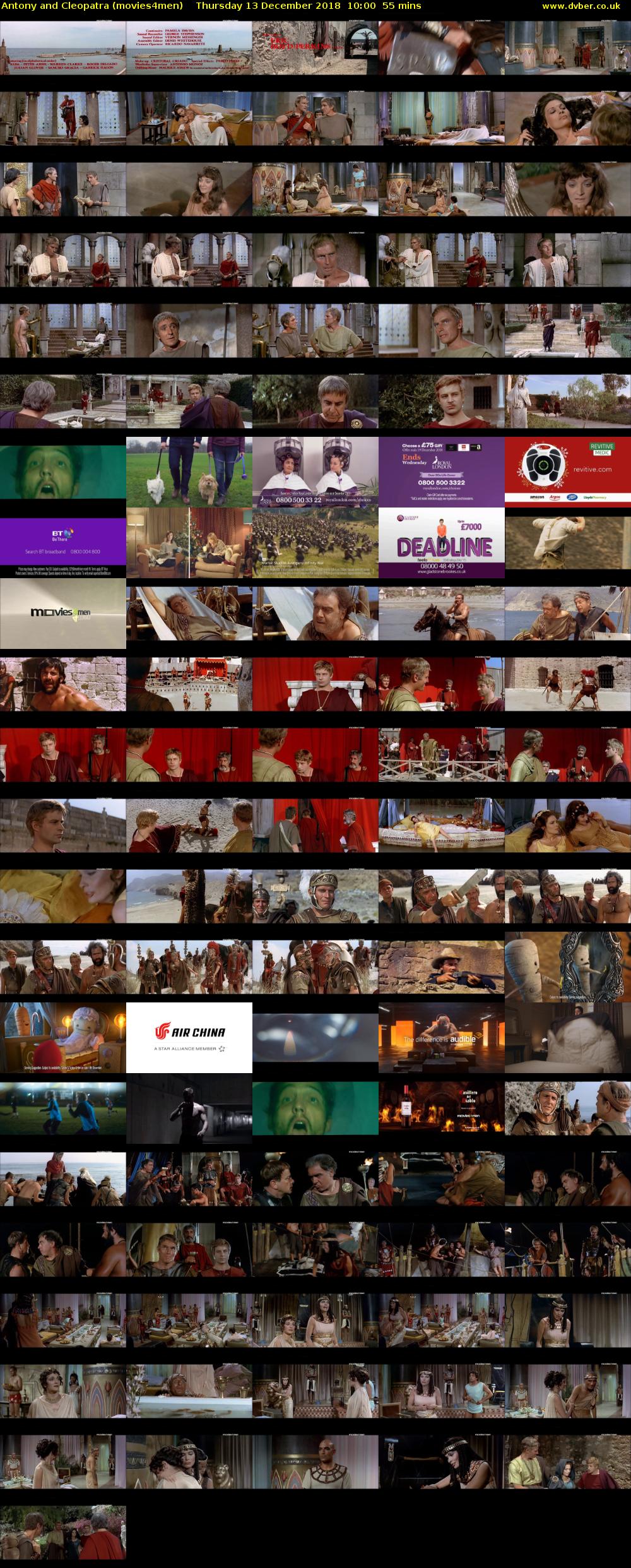 Antony and Cleopatra (movies4men) Thursday 13 December 2018 10:00 - 10:55