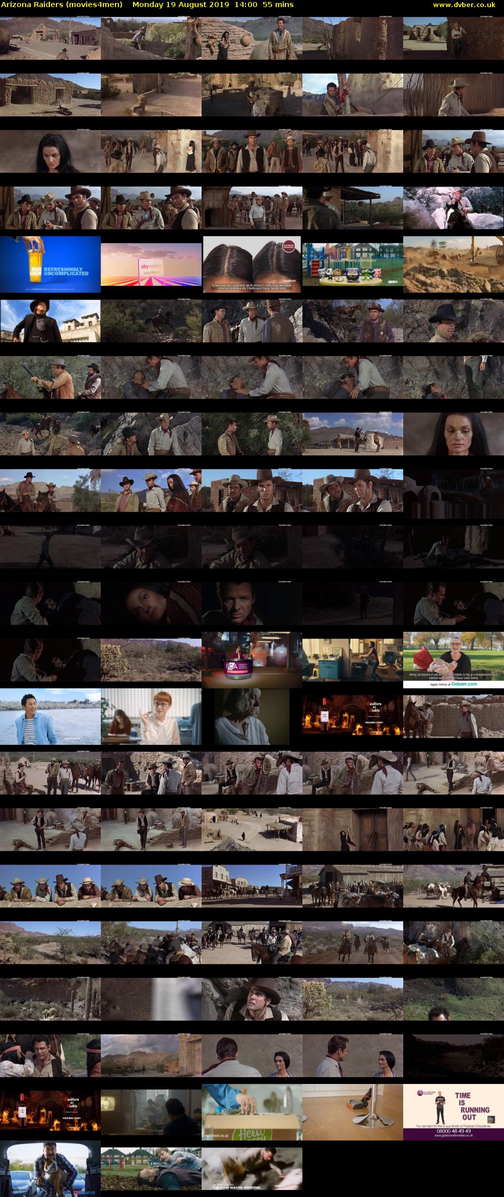 Arizona Raiders (movies4men) Monday 19 August 2019 14:00 - 14:55