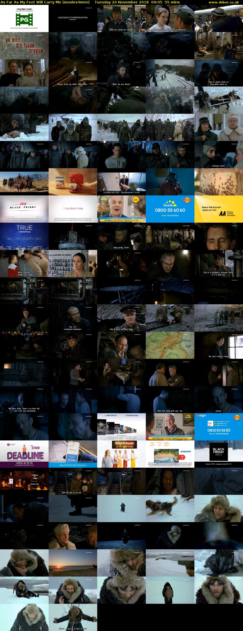 As Far As My Feet Will Carry Me (movies4men) Tuesday 20 November 2018 09:05 - 10:00