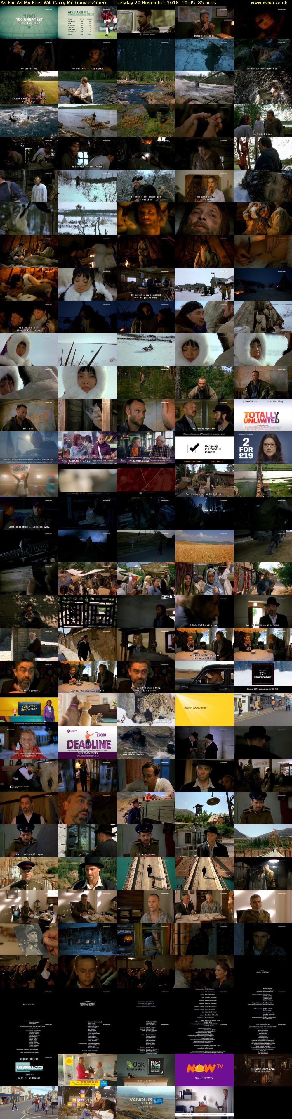 As Far As My Feet Will Carry Me (movies4men) Tuesday 20 November 2018 10:05 - 11:30