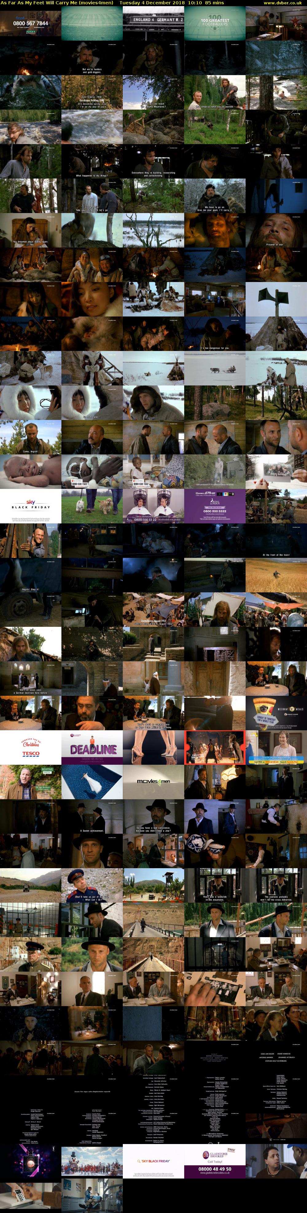 As Far As My Feet Will Carry Me (movies4men) Tuesday 4 December 2018 10:10 - 11:35