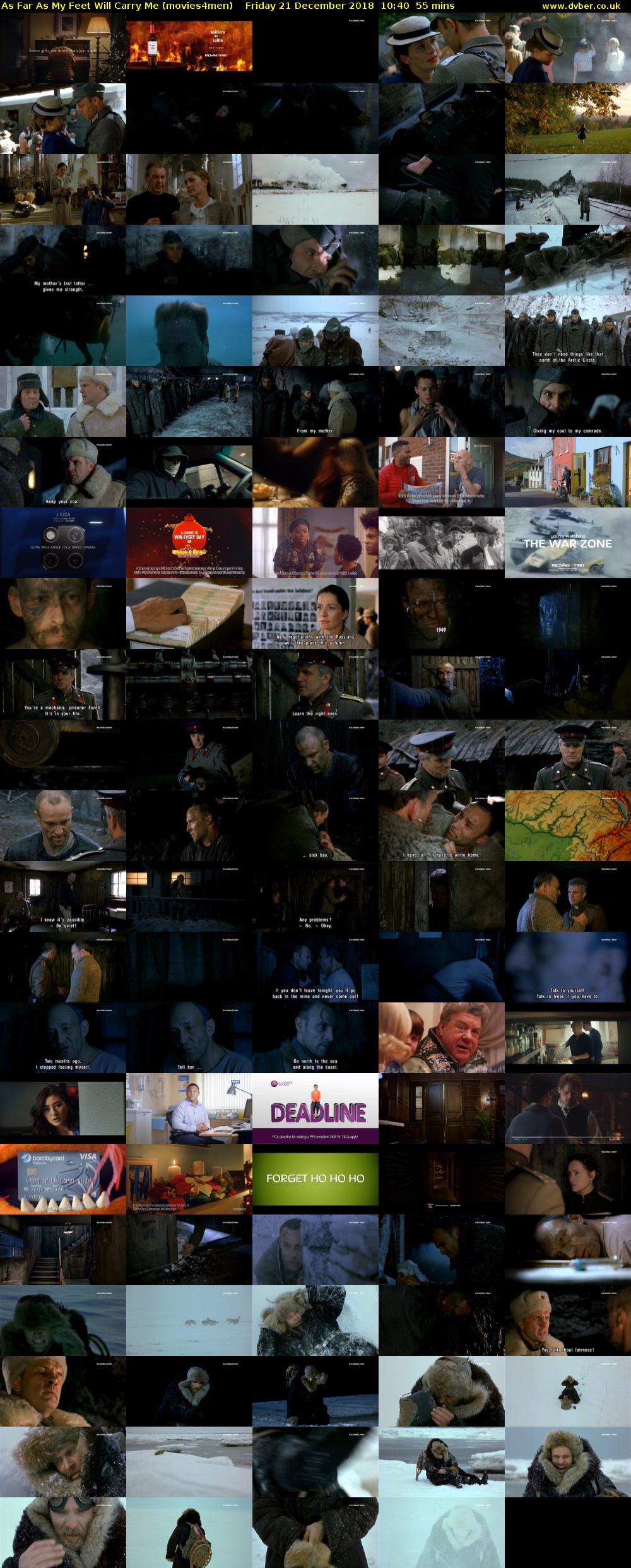 As Far As My Feet Will Carry Me (movies4men) Friday 21 December 2018 10:40 - 11:35