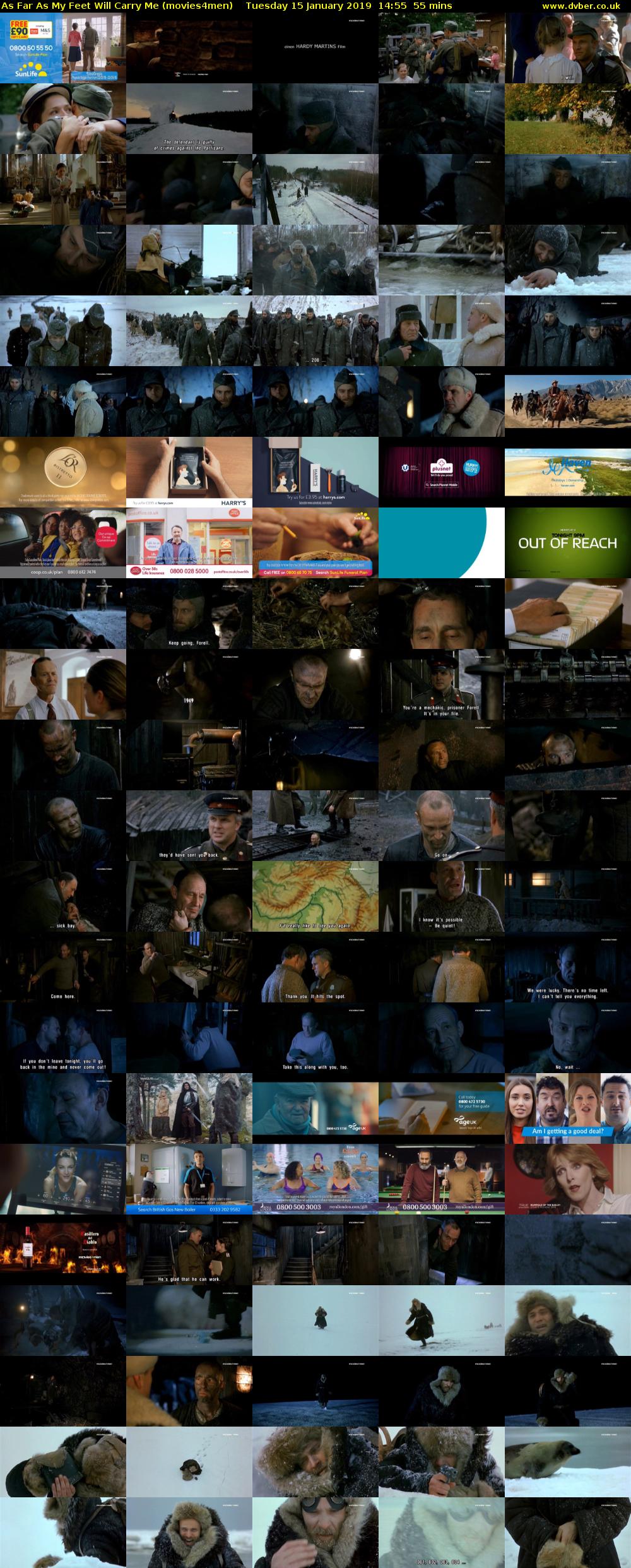 As Far As My Feet Will Carry Me (movies4men) Tuesday 15 January 2019 14:55 - 15:50