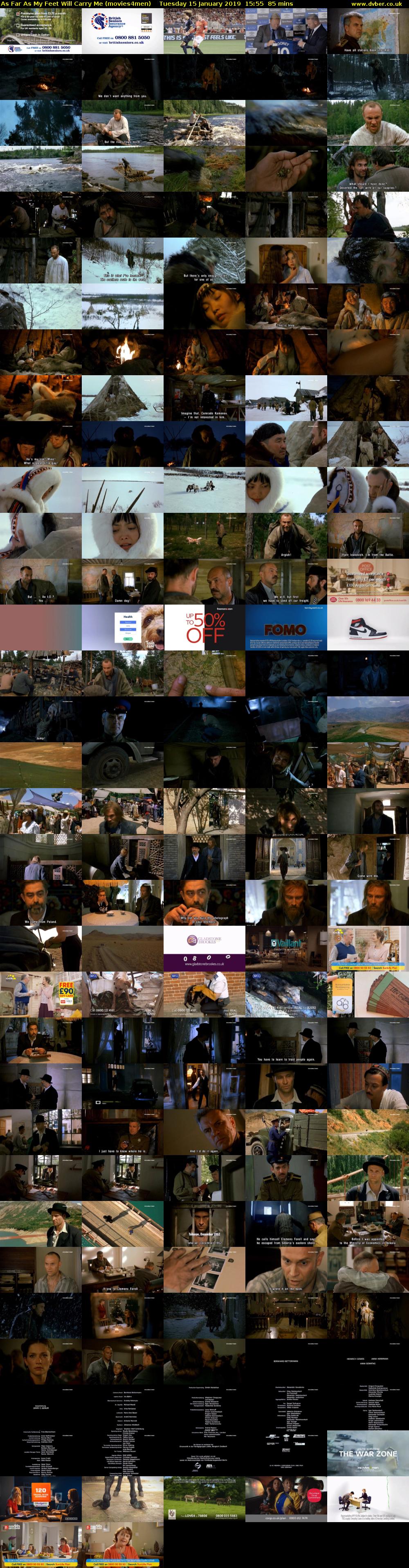 As Far As My Feet Will Carry Me (movies4men) Tuesday 15 January 2019 15:55 - 17:20