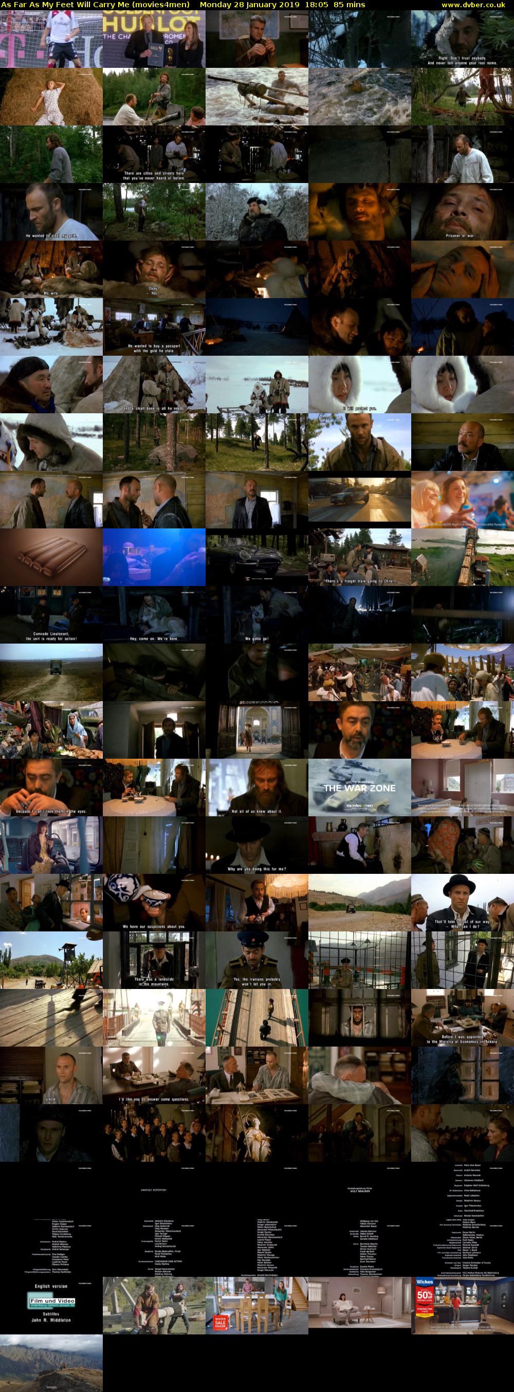 As Far As My Feet Will Carry Me (movies4men) Monday 28 January 2019 18:05 - 19:30