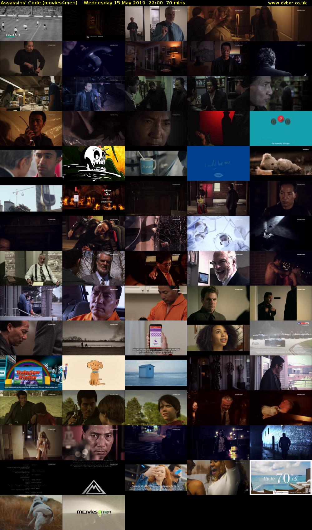 Assassins' Code (movies4men) Wednesday 15 May 2019 22:00 - 23:10