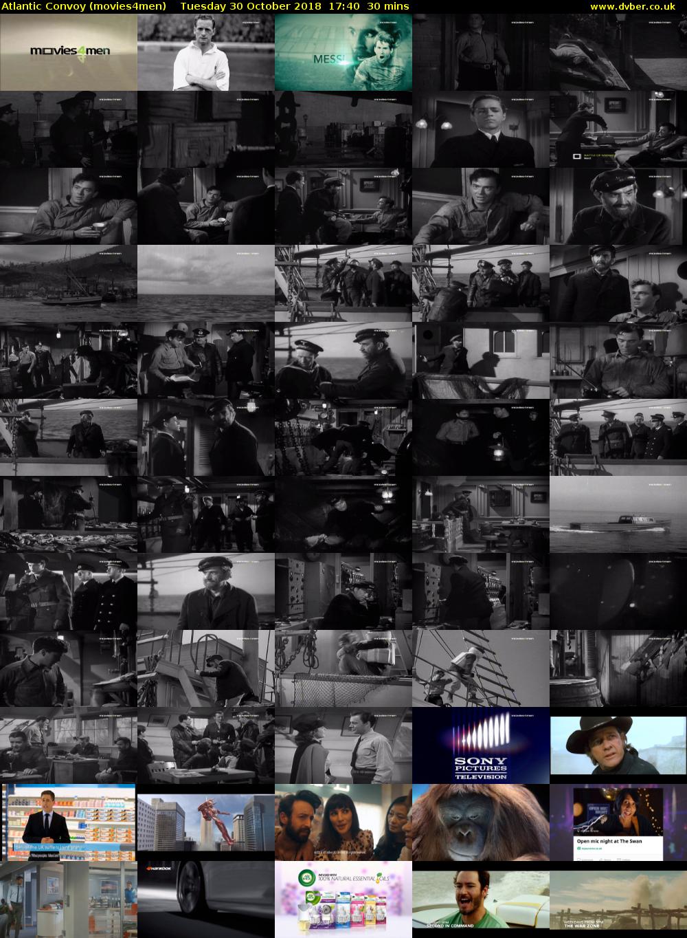 Atlantic Convoy (movies4men) Tuesday 30 October 2018 17:40 - 18:10