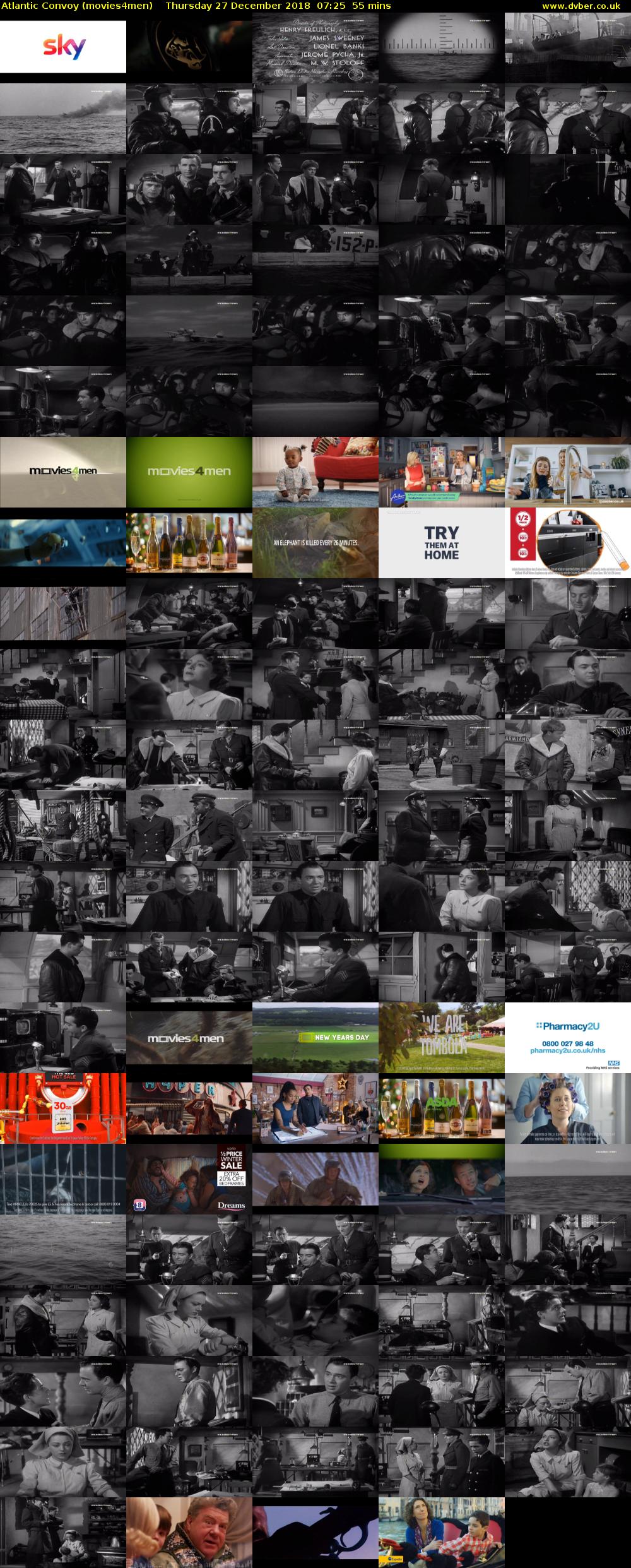 Atlantic Convoy (movies4men) Thursday 27 December 2018 07:25 - 08:20