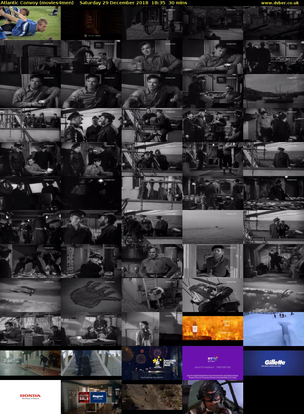 Atlantic Convoy (movies4men) Saturday 29 December 2018 18:35 - 19:05