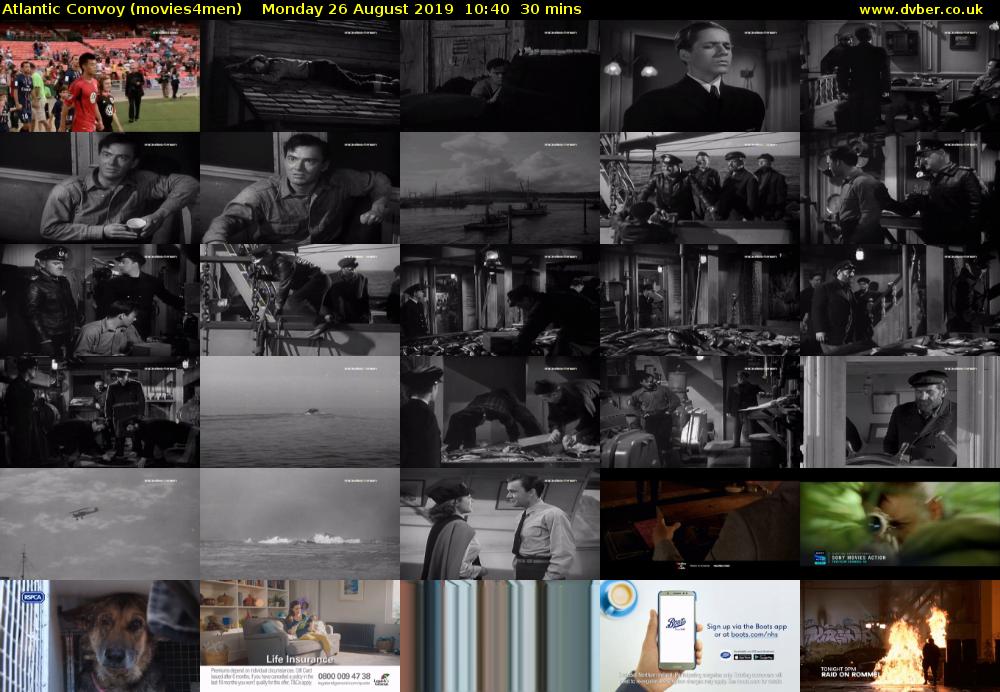 Atlantic Convoy (movies4men) Monday 26 August 2019 10:40 - 11:10