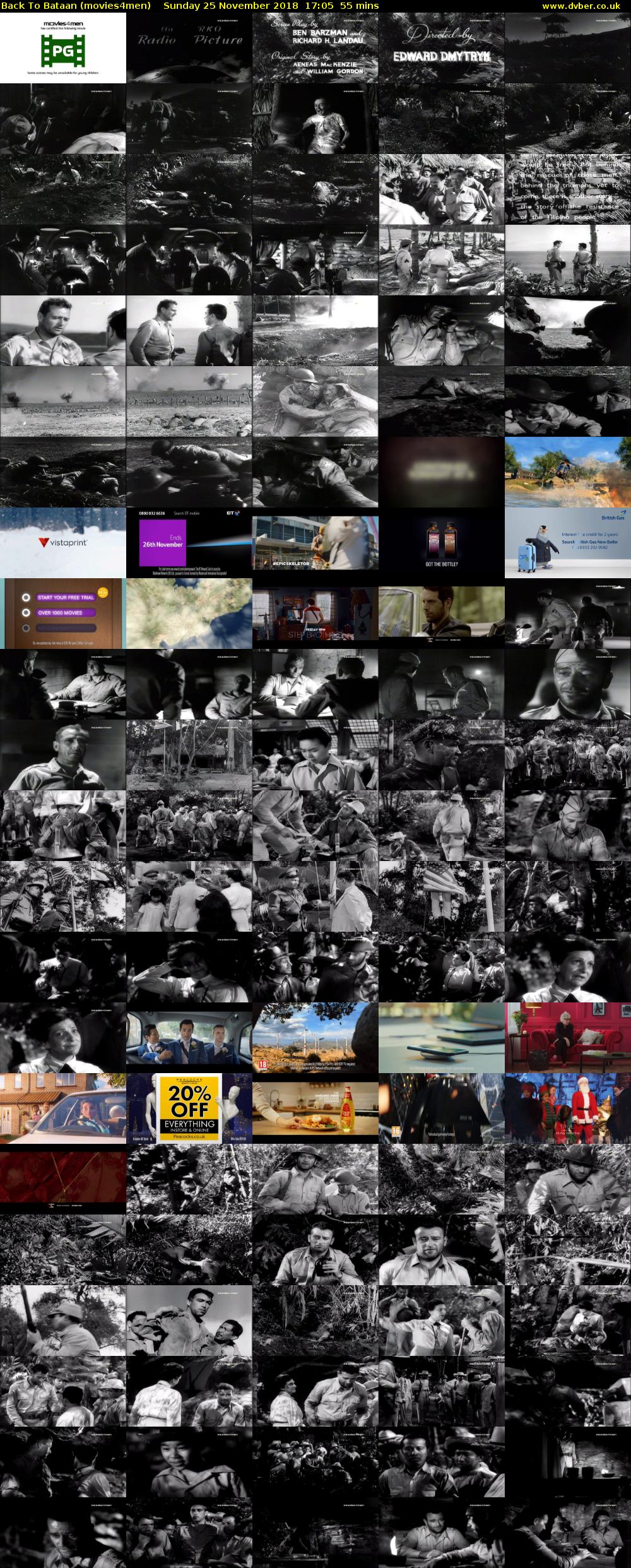 Back To Bataan (movies4men) Sunday 25 November 2018 17:05 - 18:00