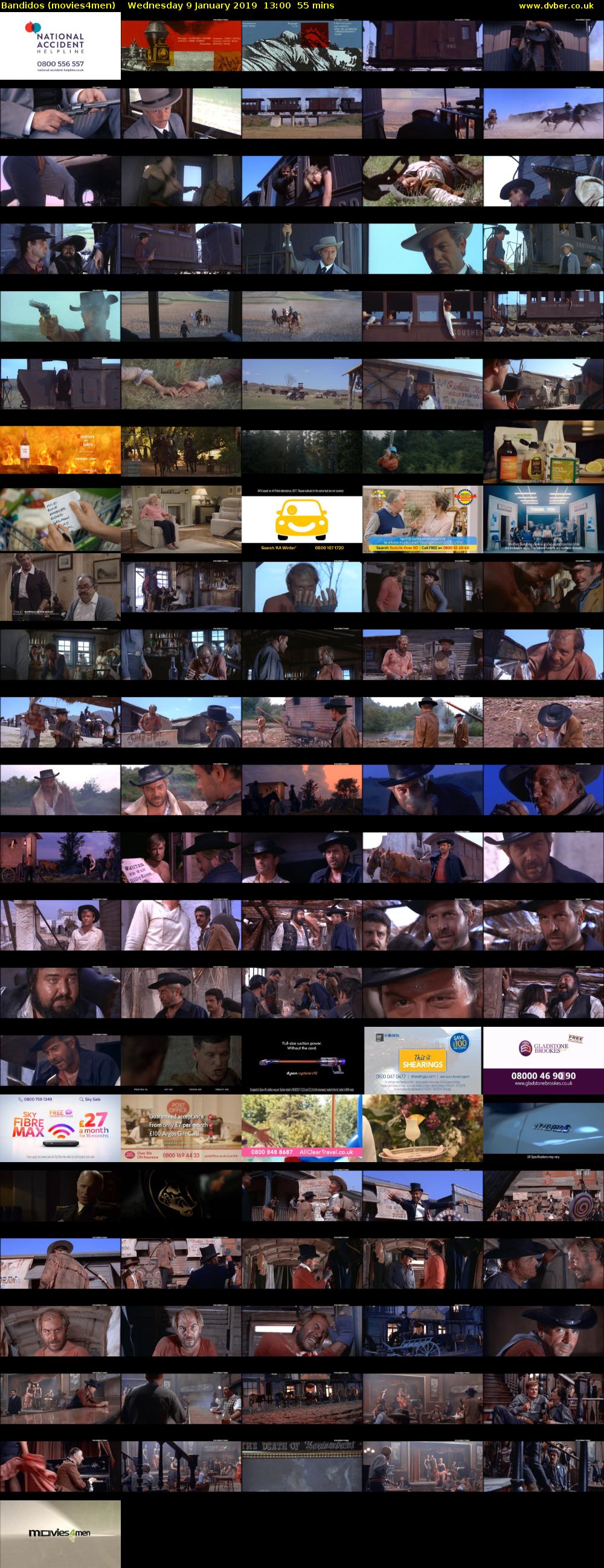 Bandidos (movies4men) Wednesday 9 January 2019 13:00 - 13:55