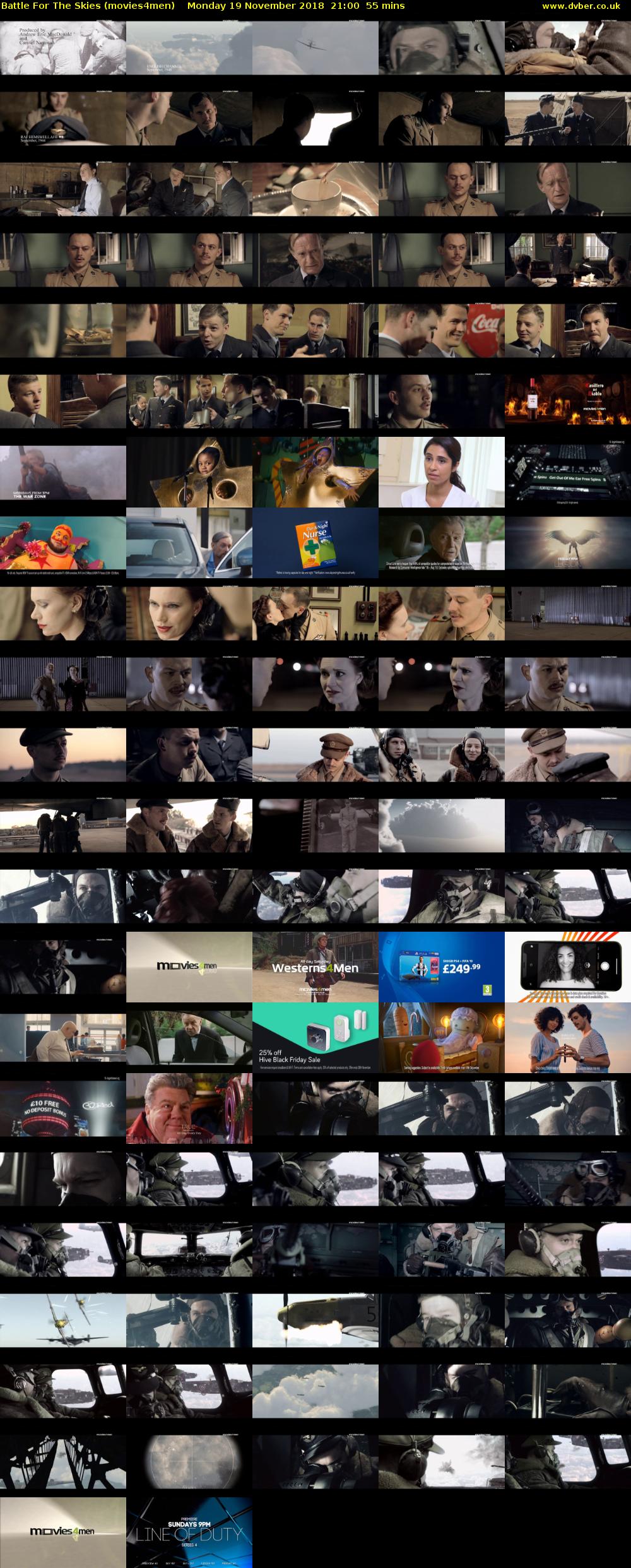 Battle For The Skies (movies4men) Monday 19 November 2018 21:00 - 21:55