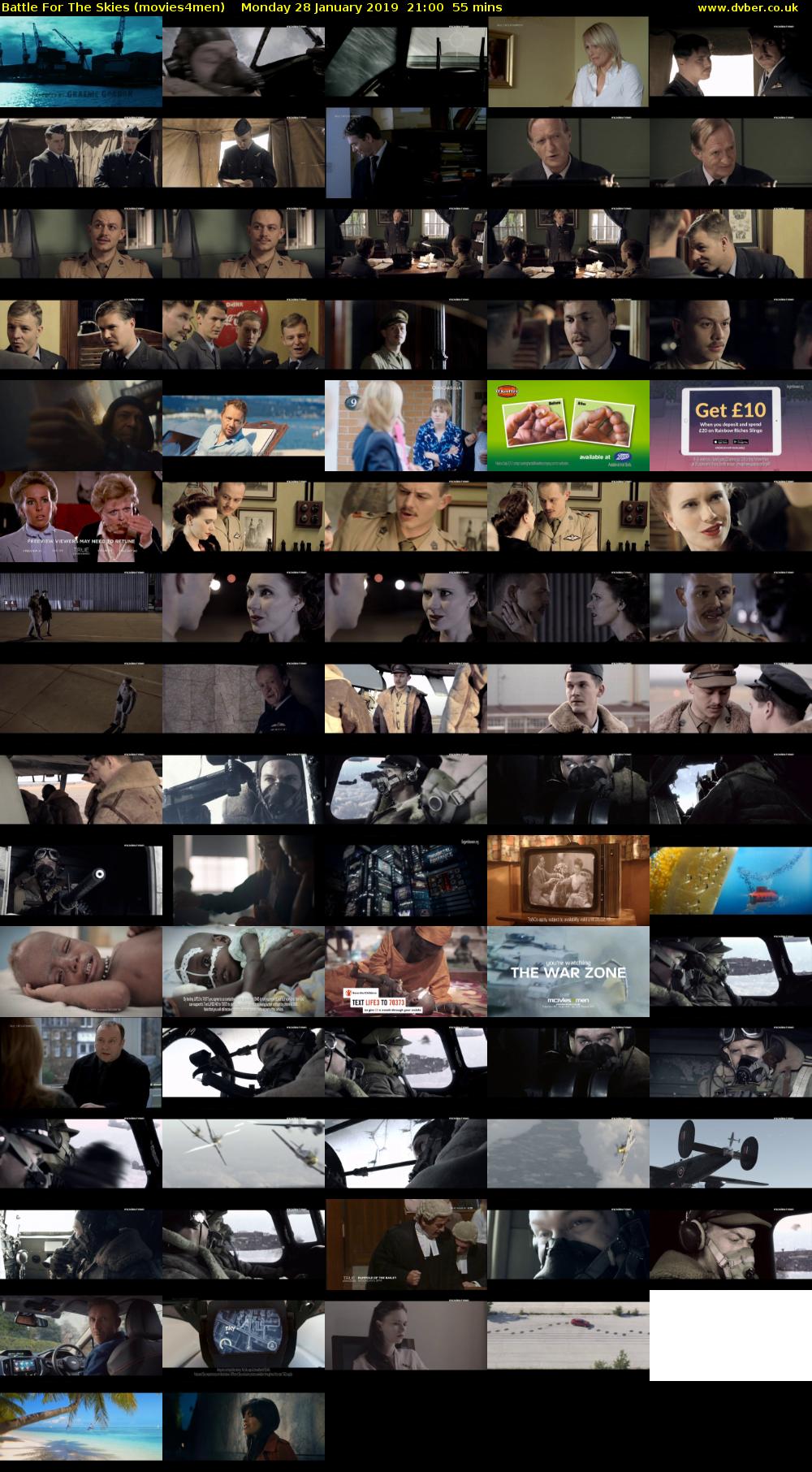 Battle For The Skies (movies4men) Monday 28 January 2019 21:00 - 21:55