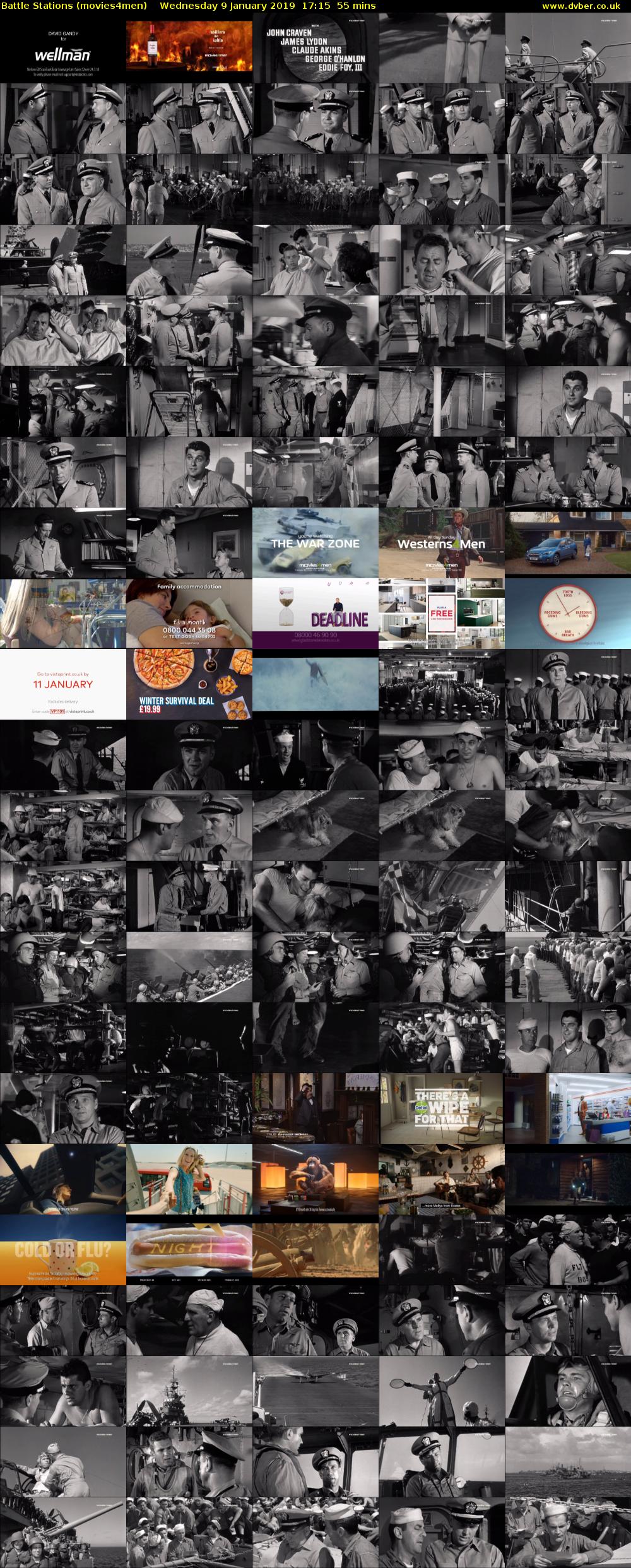 Battle Stations (movies4men) Wednesday 9 January 2019 17:15 - 18:10