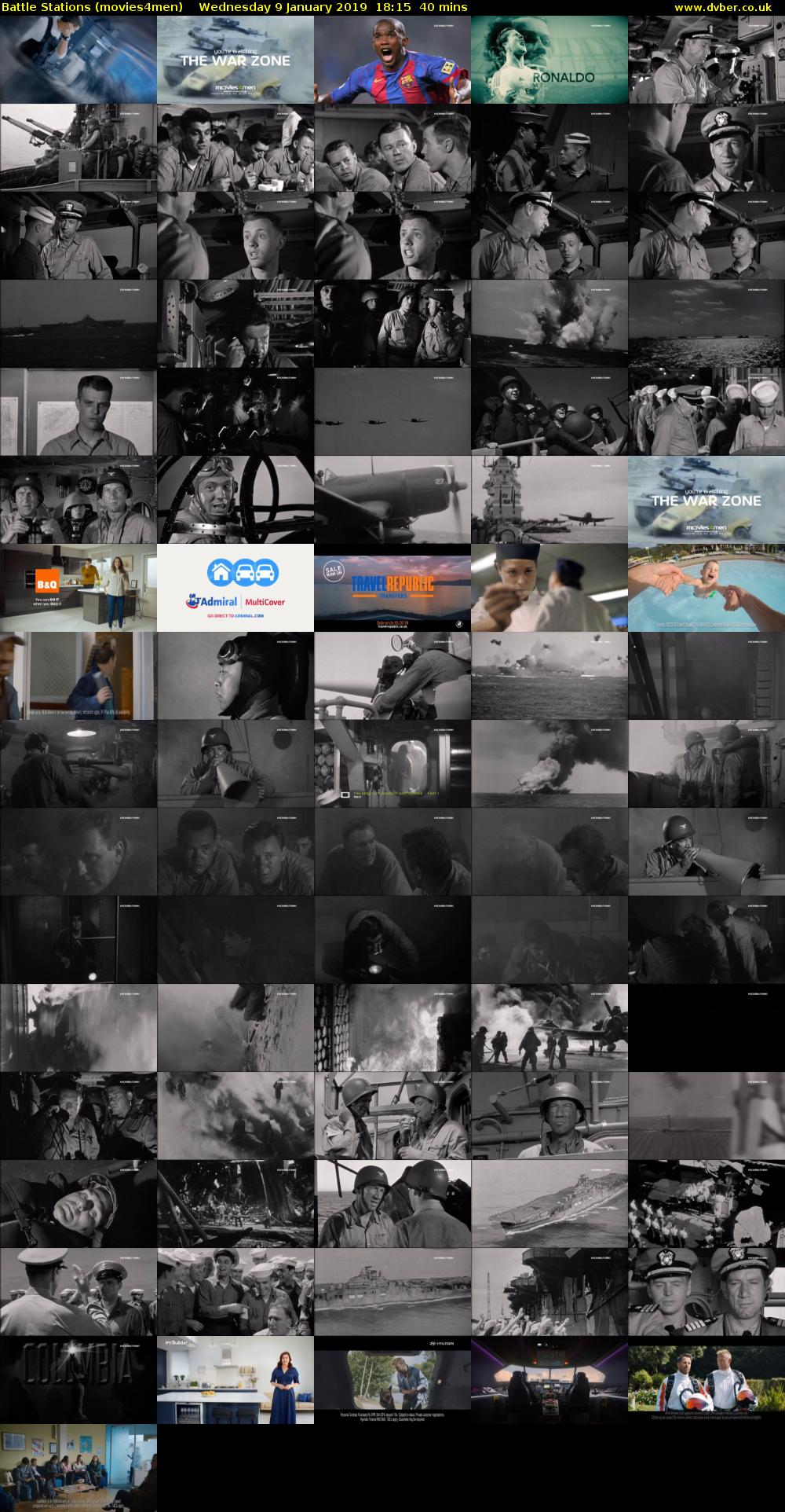 Battle Stations (movies4men) Wednesday 9 January 2019 18:15 - 18:55