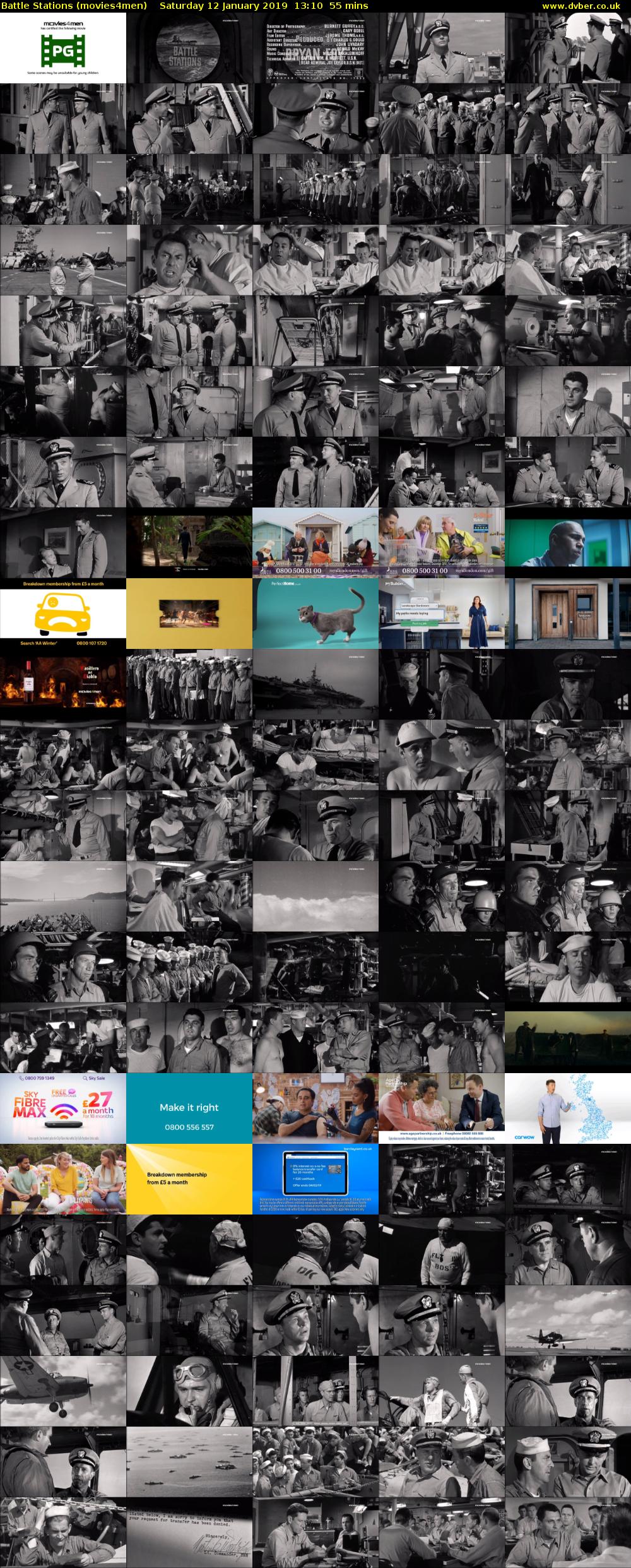 Battle Stations (movies4men) Saturday 12 January 2019 13:10 - 14:05