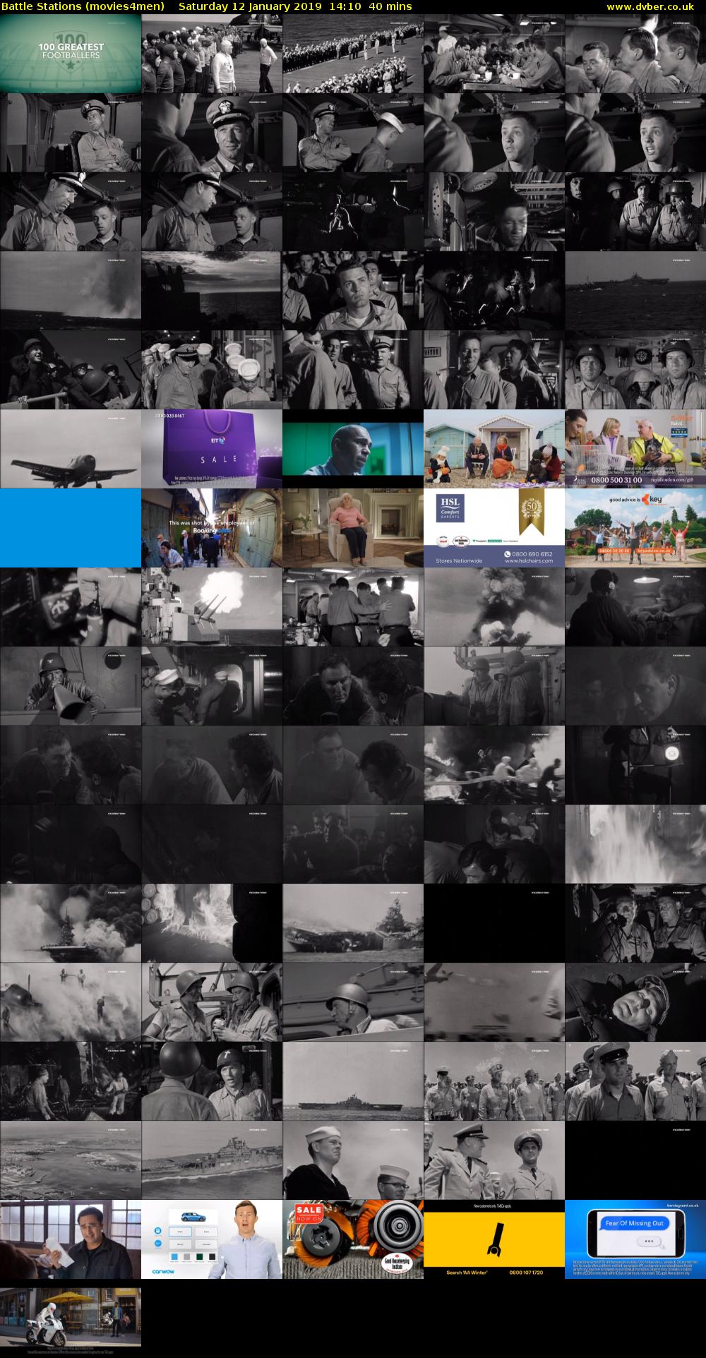 Battle Stations (movies4men) Saturday 12 January 2019 14:10 - 14:50