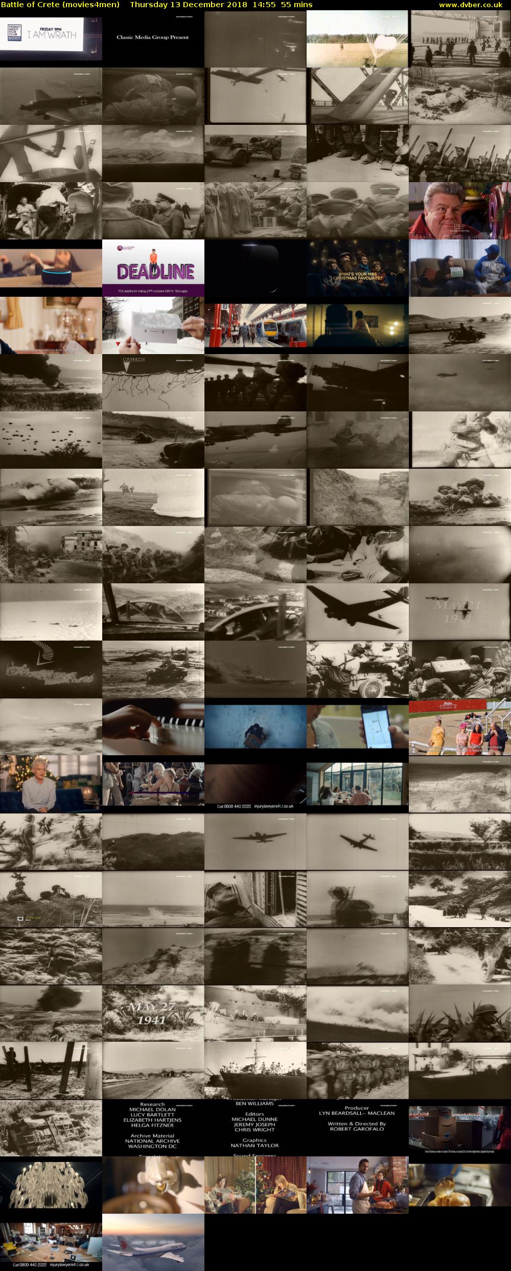 Battle of Crete (movies4men) Thursday 13 December 2018 14:55 - 15:50