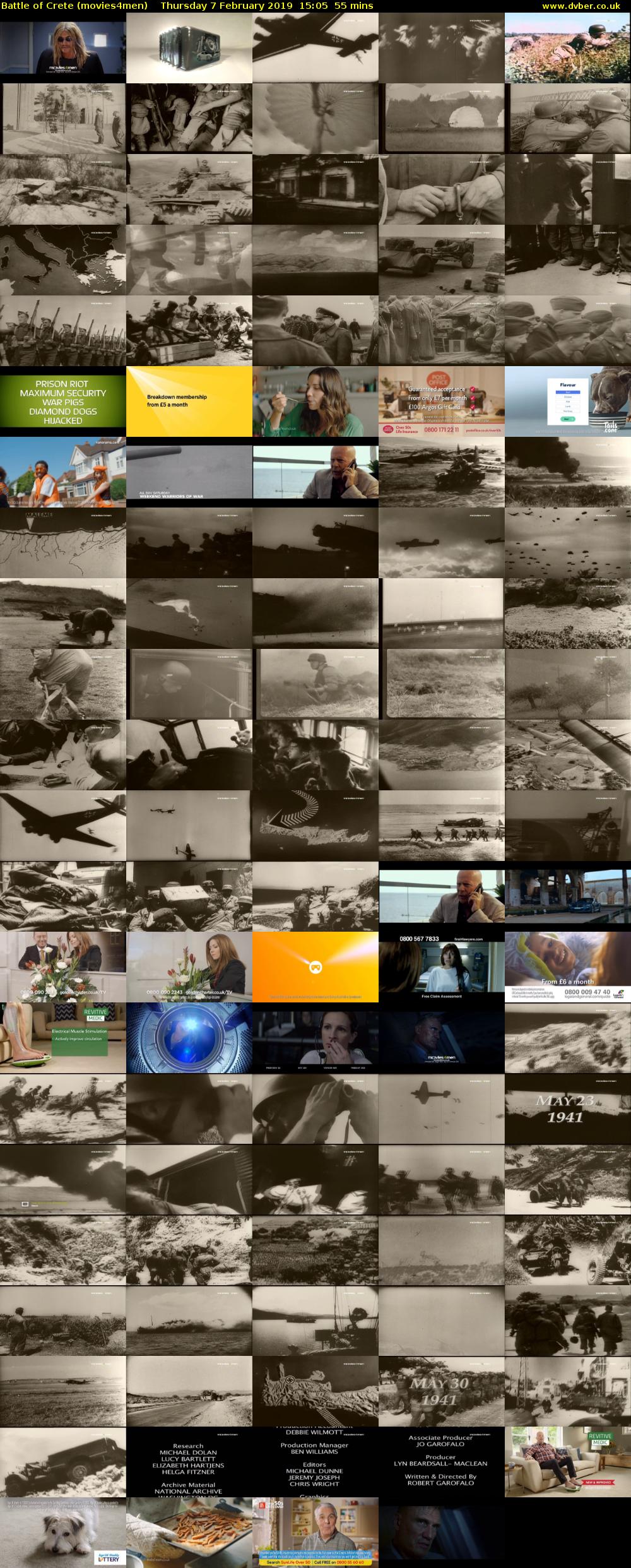 Battle of Crete (movies4men) Thursday 7 February 2019 15:05 - 16:00