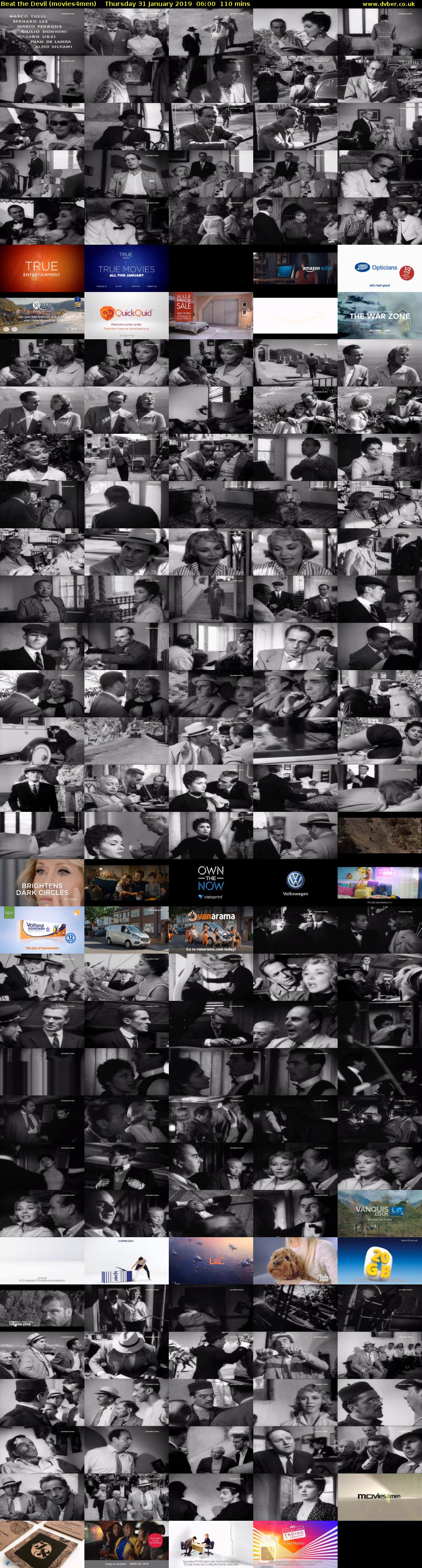 Beat the Devil (movies4men) Thursday 31 January 2019 06:00 - 07:50