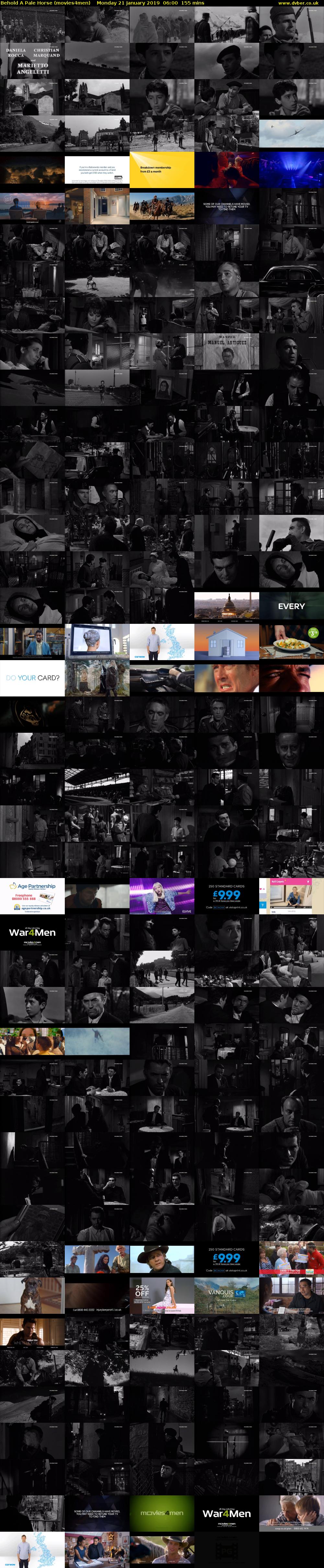 Behold A Pale Horse (movies4men) Monday 21 January 2019 06:00 - 08:35