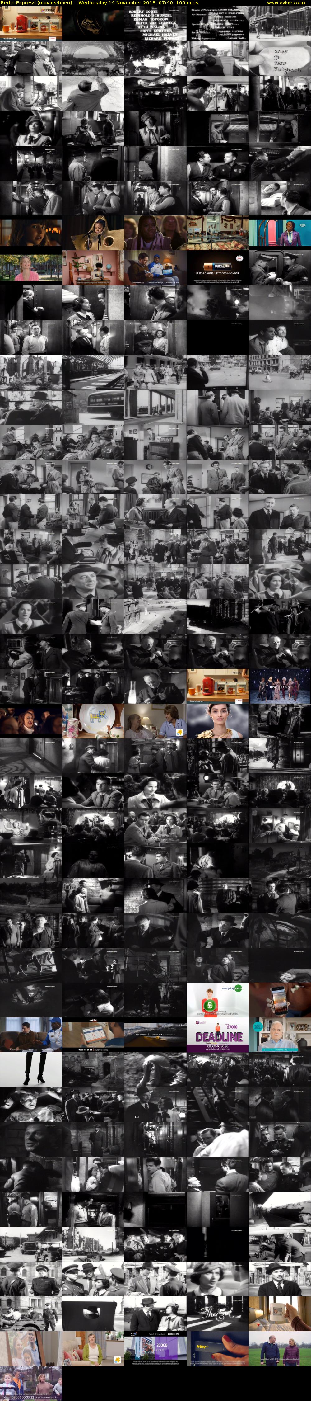 Berlin Express (movies4men) Wednesday 14 November 2018 07:40 - 09:20