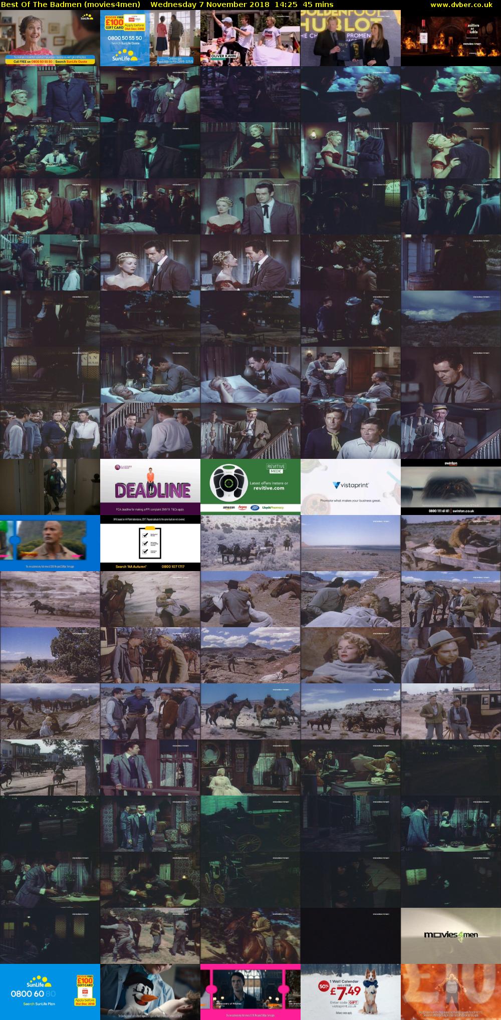 Best Of The Badmen (movies4men) Wednesday 7 November 2018 14:25 - 15:10