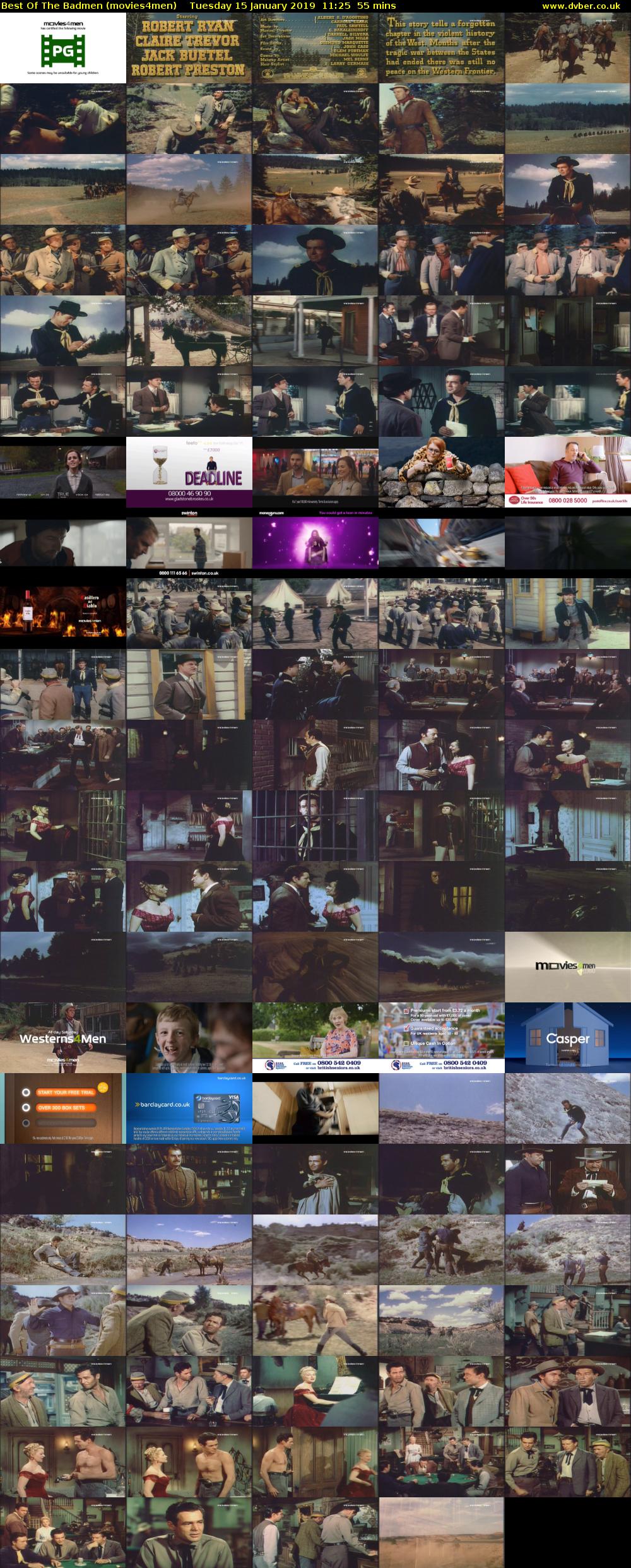 Best Of The Badmen (movies4men) Tuesday 15 January 2019 11:25 - 12:20