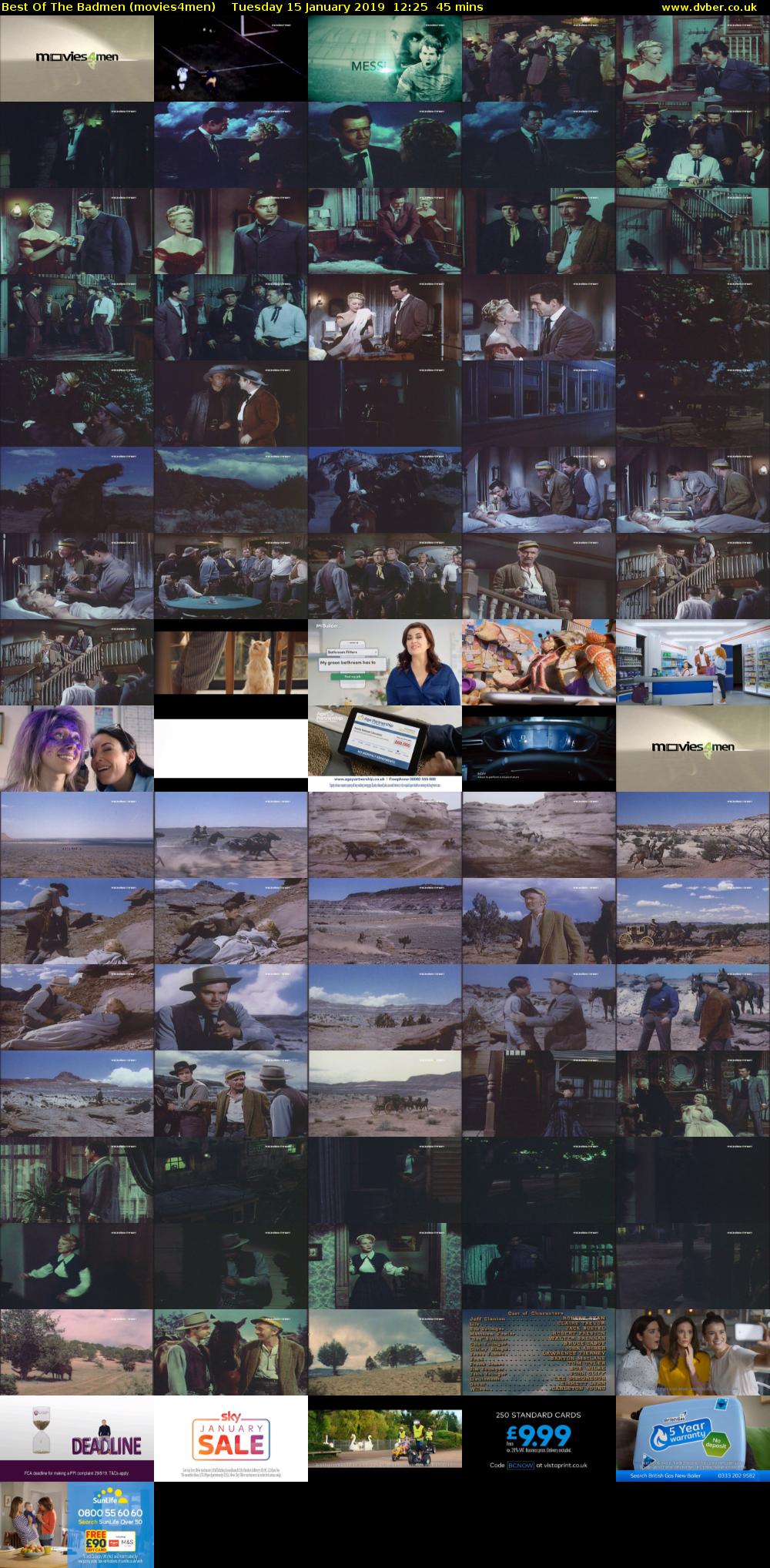 Best Of The Badmen (movies4men) Tuesday 15 January 2019 12:25 - 13:10