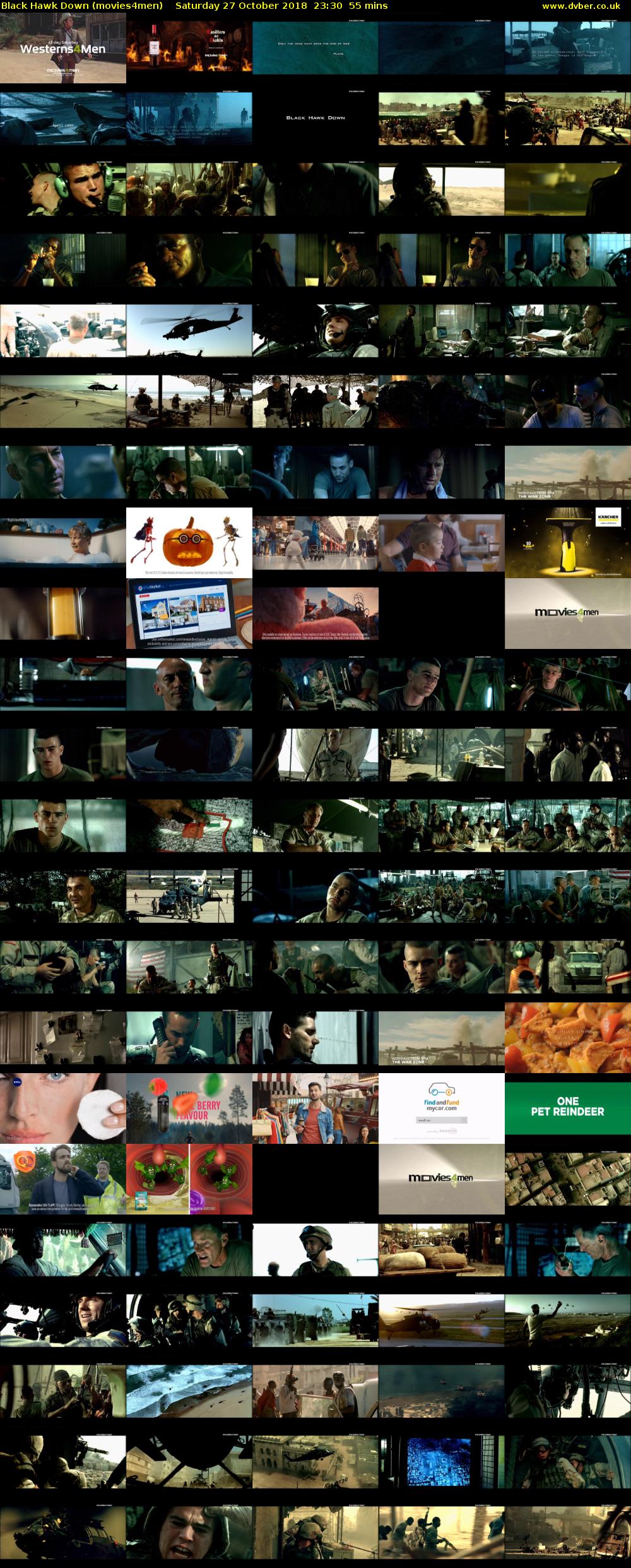 Black Hawk Down (movies4men) Saturday 27 October 2018 23:30 - 00:25