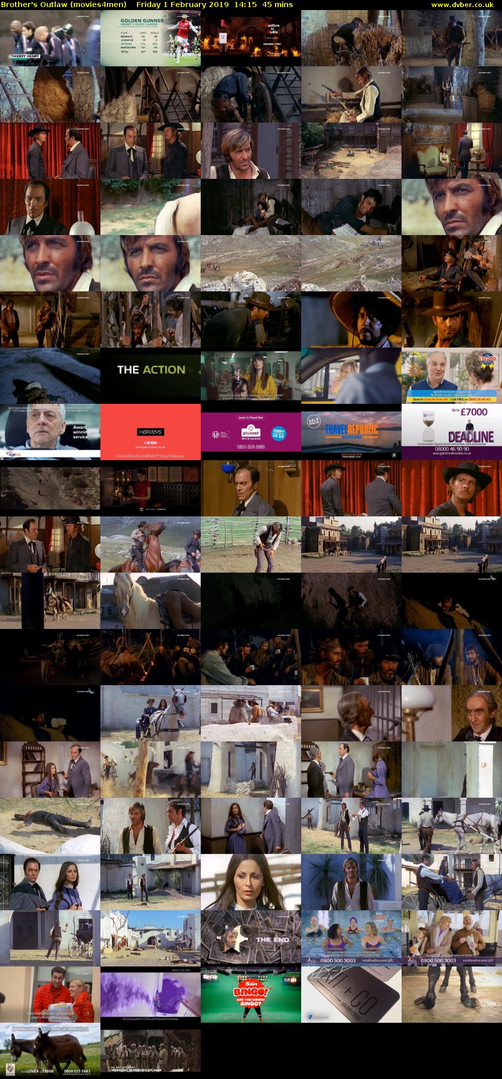 Brother's Outlaw (movies4men) Friday 1 February 2019 14:15 - 15:00