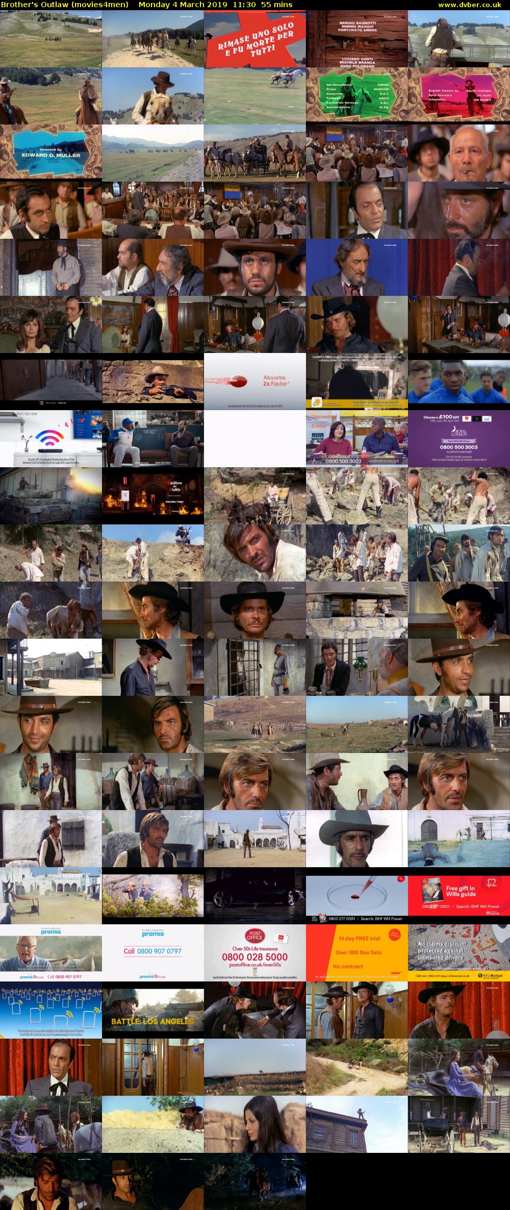 Brother's Outlaw (movies4men) Monday 4 March 2019 11:30 - 12:25