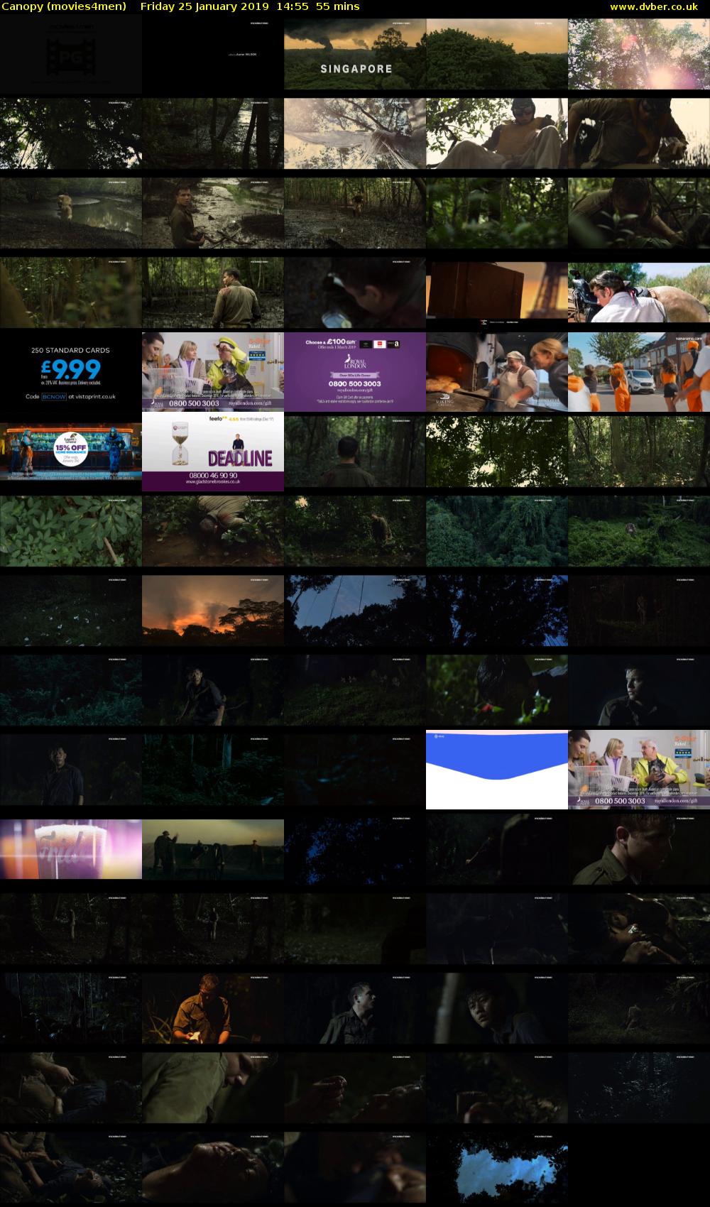 Canopy (movies4men) Friday 25 January 2019 14:55 - 15:50